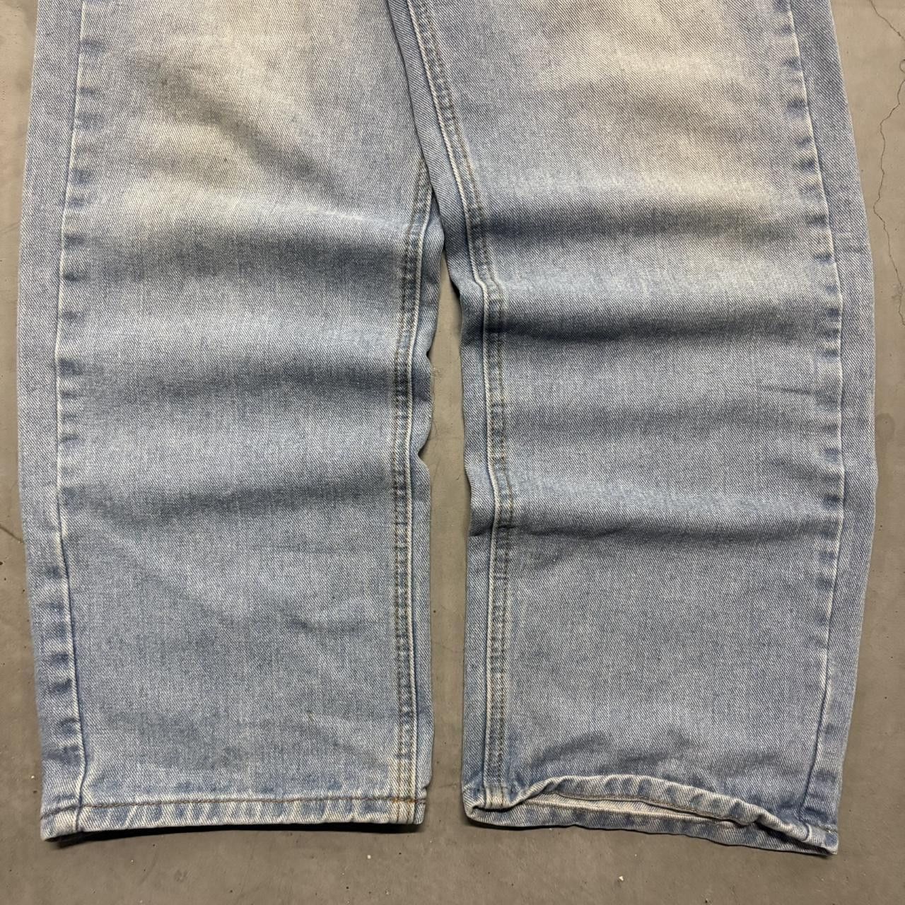 Vintage Crazy Vintage Y2K/2000s Baggy Light Blue Wash Skater Workwear Denim Jeans! Size US 34 / EU 50 - 5 Thumbnail