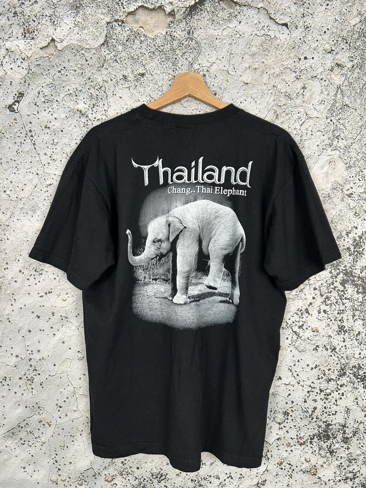 Vintage Vintage Thailand Elephant Graphic Tee 90s Baggy Rap Skate Size US L / EU 52-54 / 3 - 4 Thumbnail