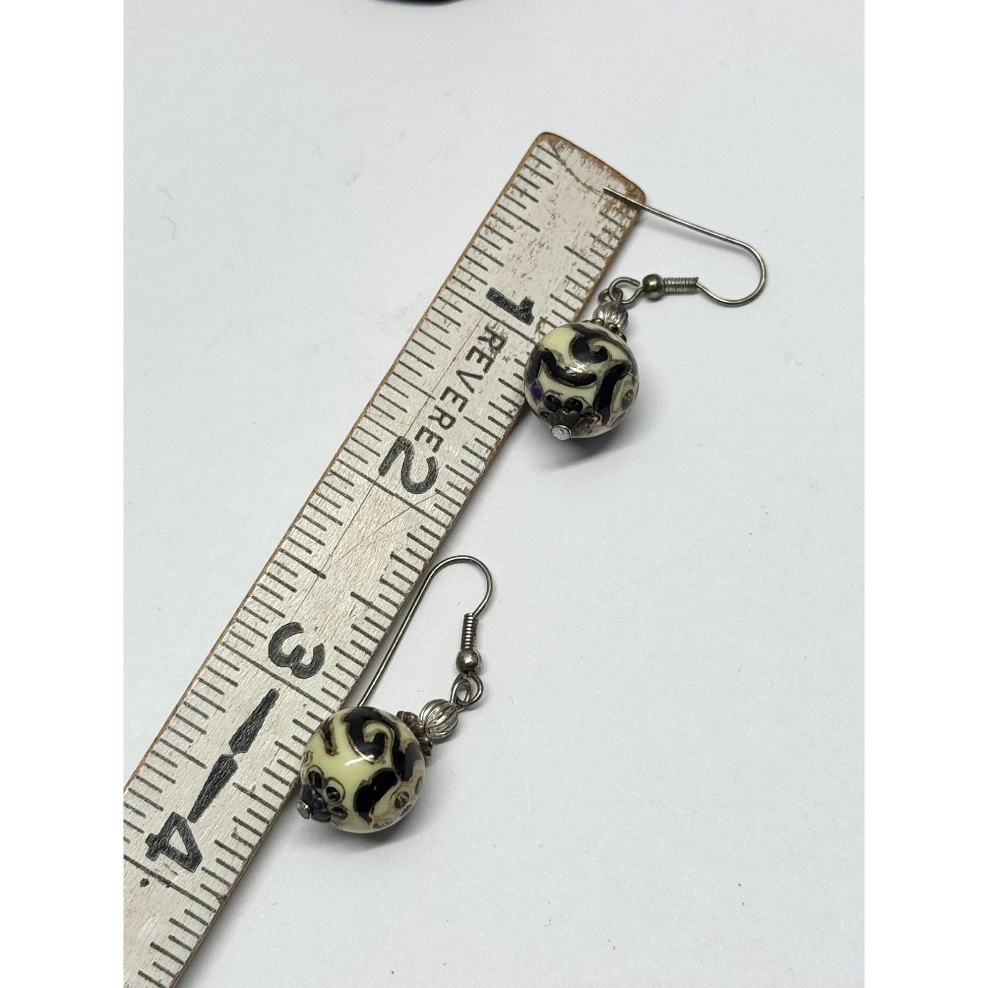 Vintage Vintage enamel ball dangle earrings Size ONE SIZE - 5 Thumbnail