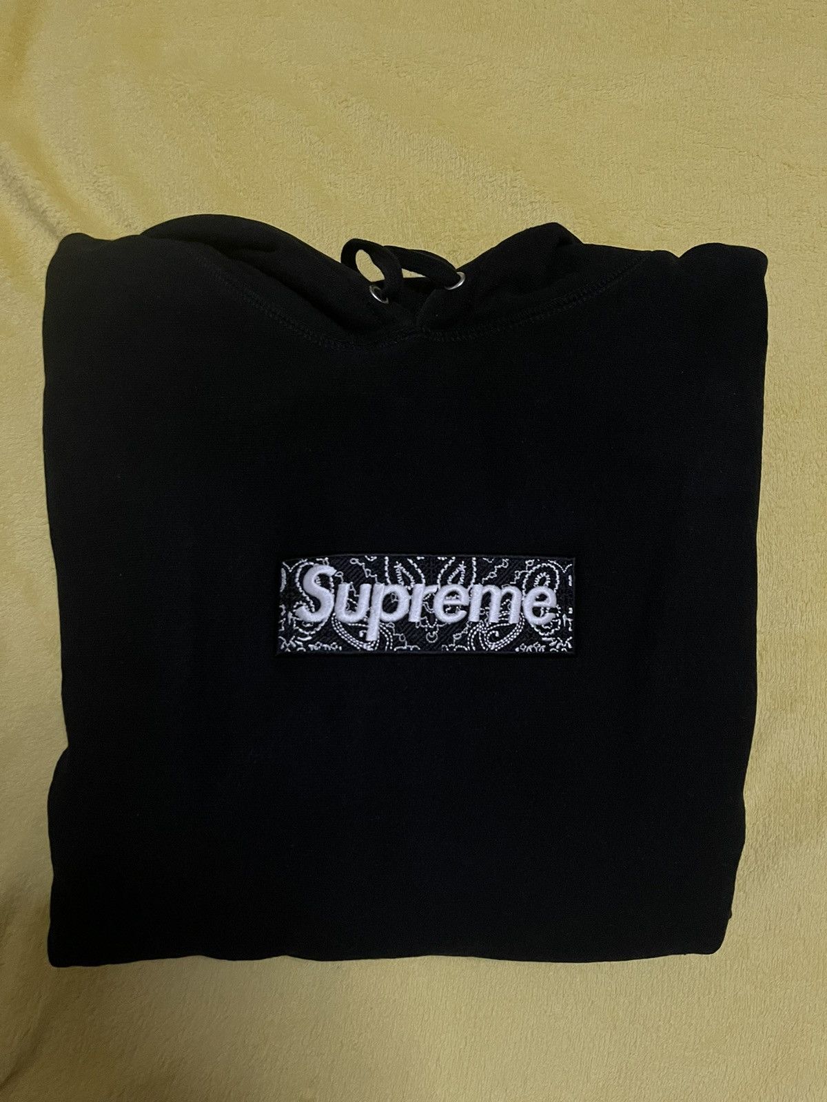 Supreme Supreme black bandana paisley box logo hooded sweatshirt Size US M / EU 48-50 / 2 - 1 Thumbnail