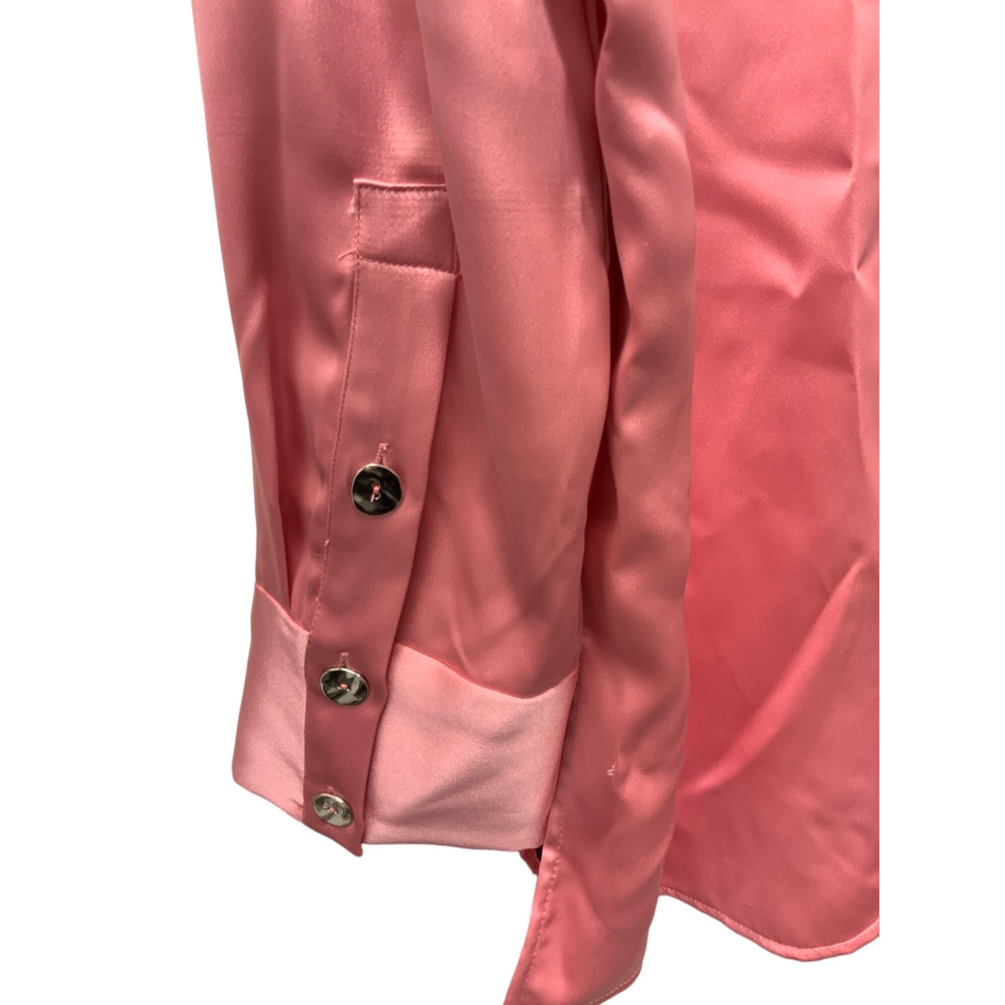 Zara Zara Buttoned Satin Effect Shirt Size S / US 4 / IT 40 - 5 Thumbnail