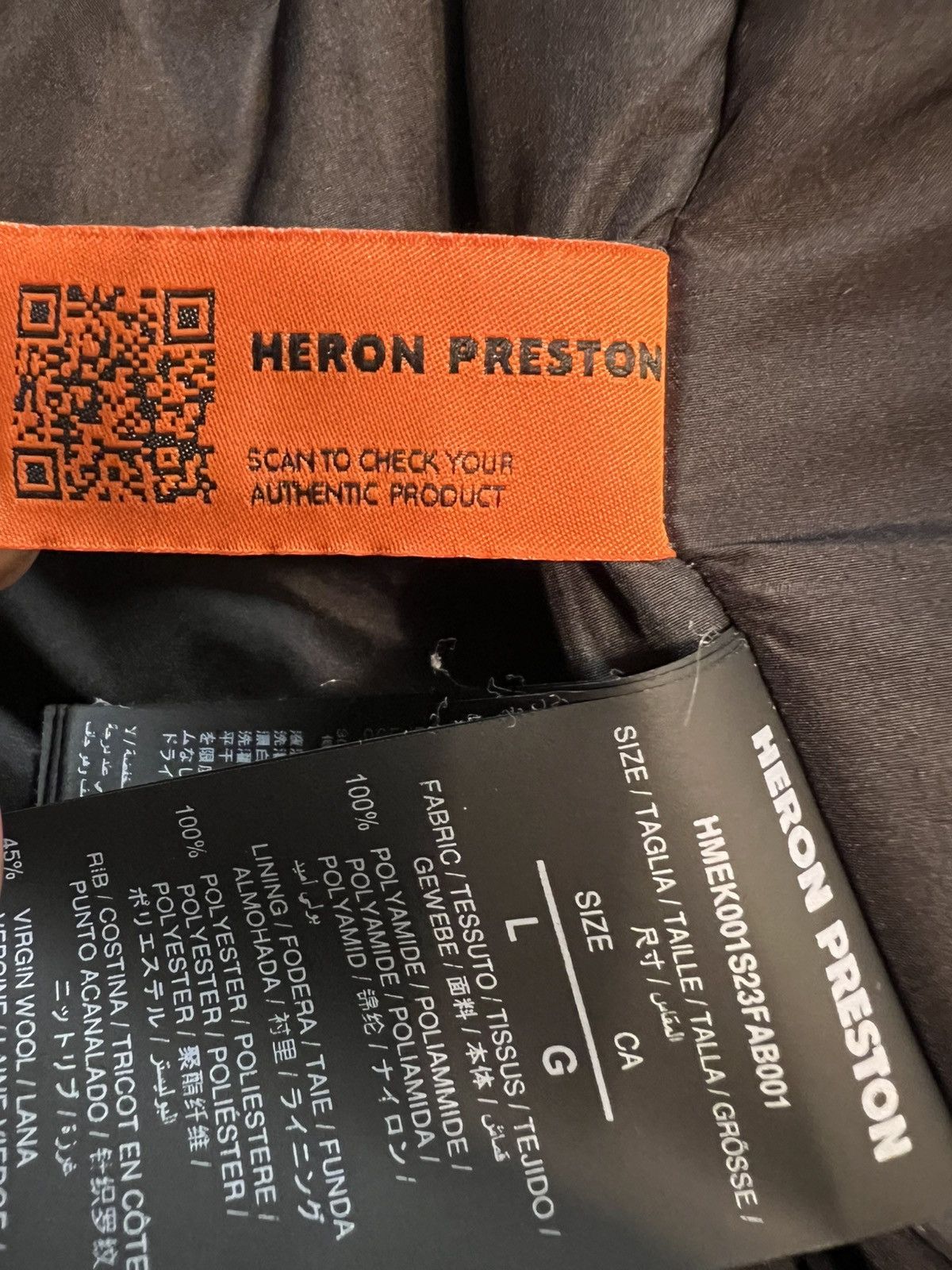 Heron Preston Heron Preston HP Sponsor Nylon Varsity Jacket Size Large Size US L / EU 52-54 / 3 - 12 Thumbnail