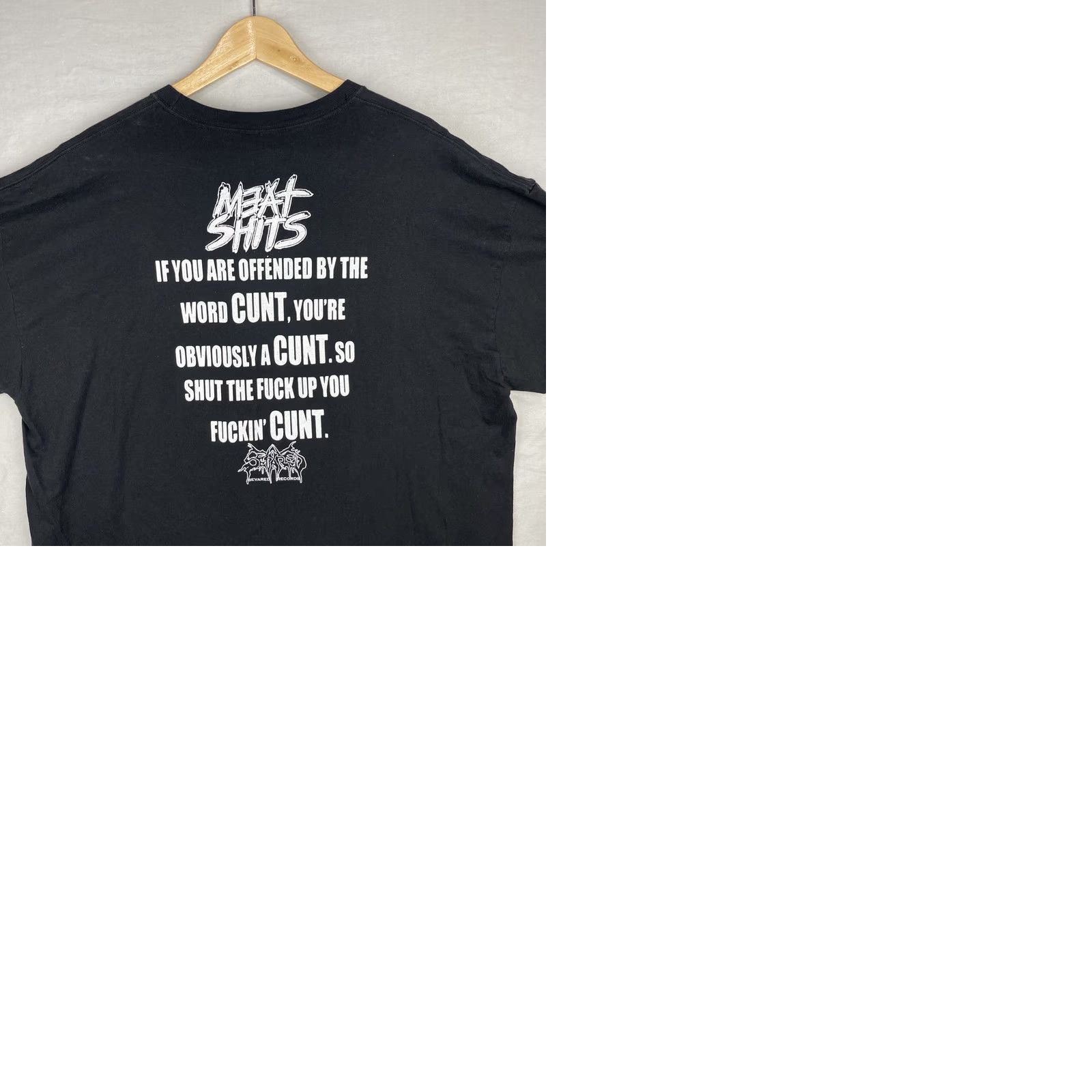 Hanes MeatShits Shirt Mens 2XL Black Death Metal Grindcore Band Tee Short Sleeve Shirt Mens Shirt 2XL Black Death Metal Grindcore Band Tee Short Sleeve Size US XXL / EU 58 / 5 - 9 Thumbnail