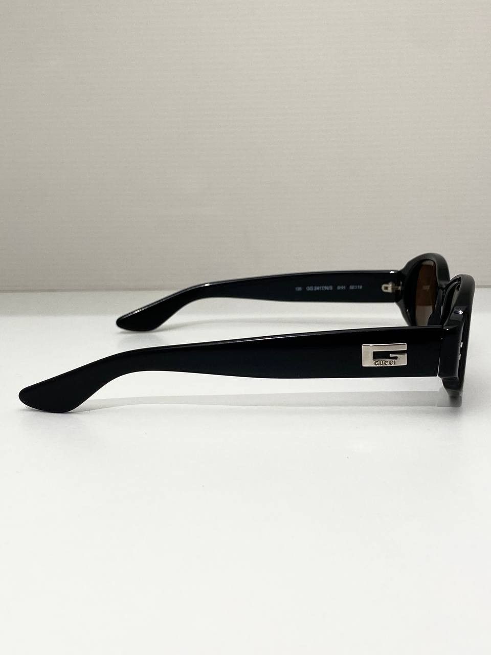 Gucci Gucci x Tom Ford GG Logo Retro Oval Black Sunglasses Vintage Size ONE SIZE - 8 Thumbnail