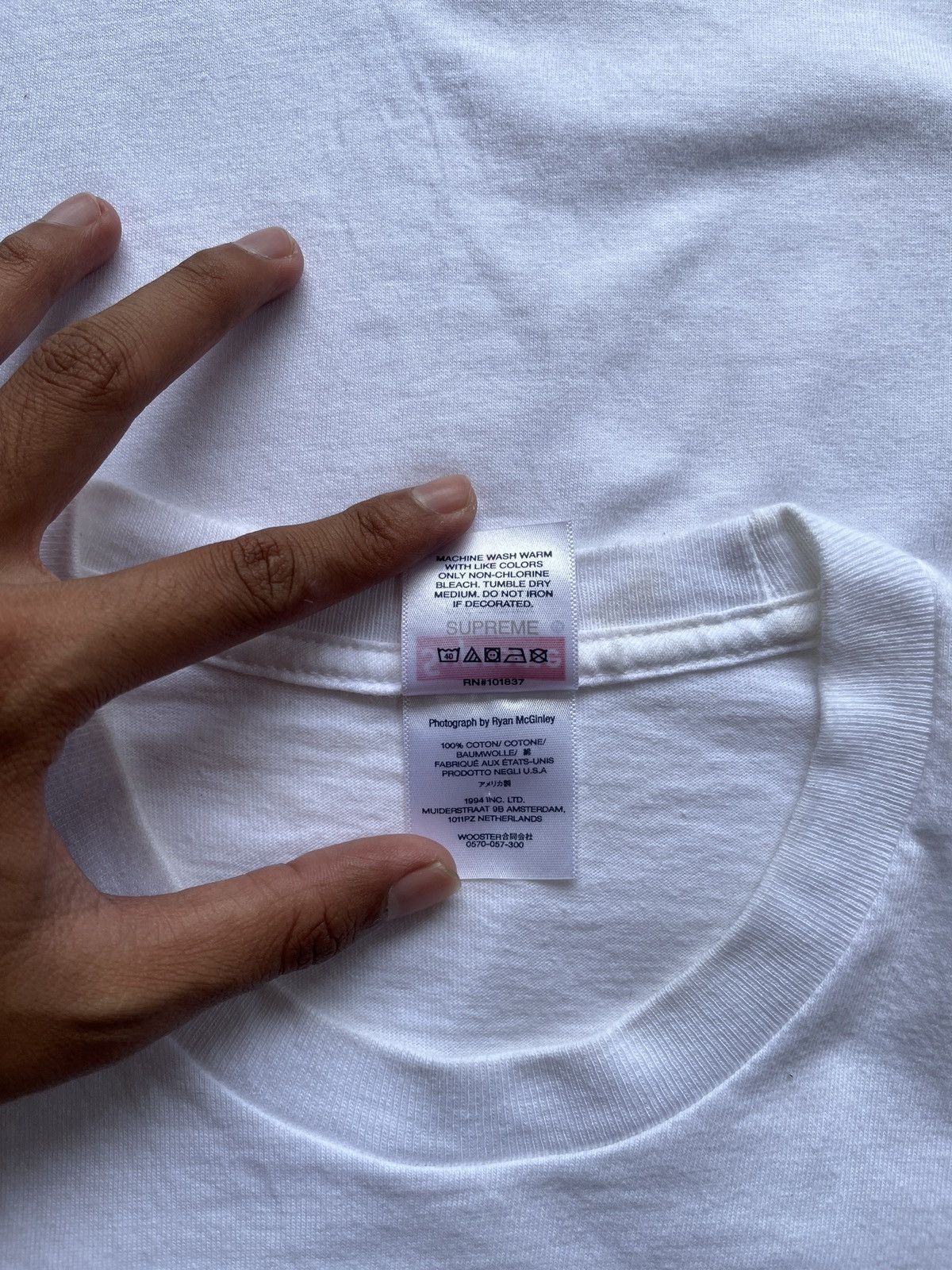 IRAK × Supreme Supreme X Irak Cast White Tee Size US S / EU 44-46 / 1 - 5 Thumbnail