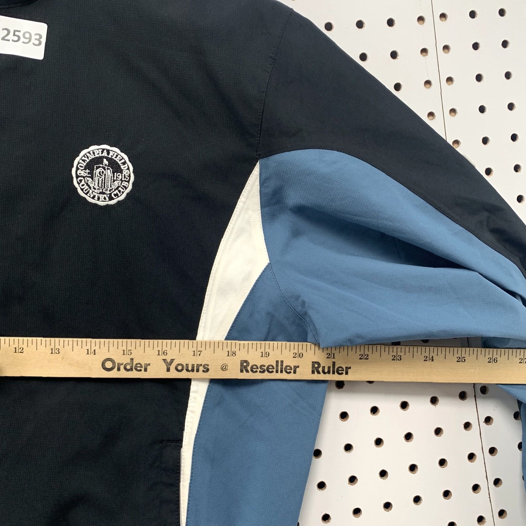Footjoy FootJoy Hydrolite Rain Jacket Men Small Olympia Fields Black Blue Rain Proof Shirt Jacket? Size US S / EU 44-46 / 1 - 4 Thumbnail