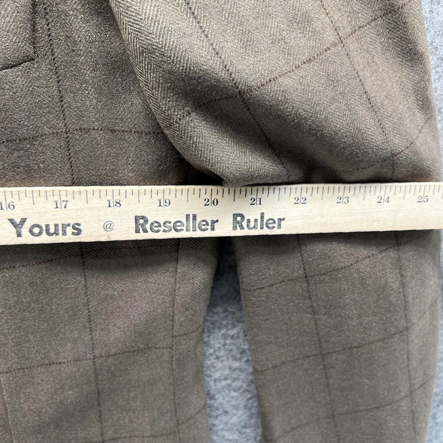Corneliani Corneliani Blazer Men 42L Brown Cashmere Rayon Glen Check Single-Breasted One-Button Jacket Coat Tailored Blazer Mens Jacket Fashion Suit Casual Size 42R - 7 Thumbnail