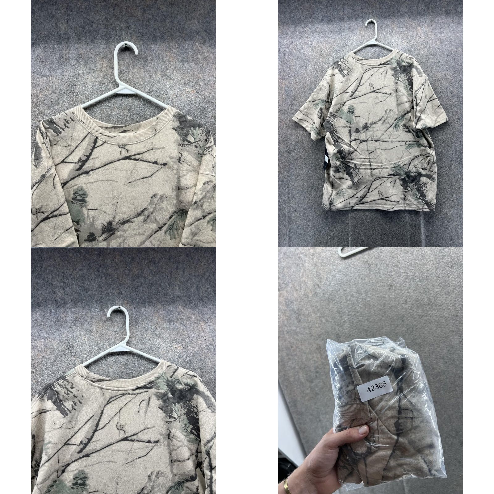 Vintage Public Supply Shirt Mens Large Beige Camo Tagless Cotton Tee Casual Regular Fit Crew Neck Shirt Size US L / EU 52-54 / 3 - 8 Thumbnail