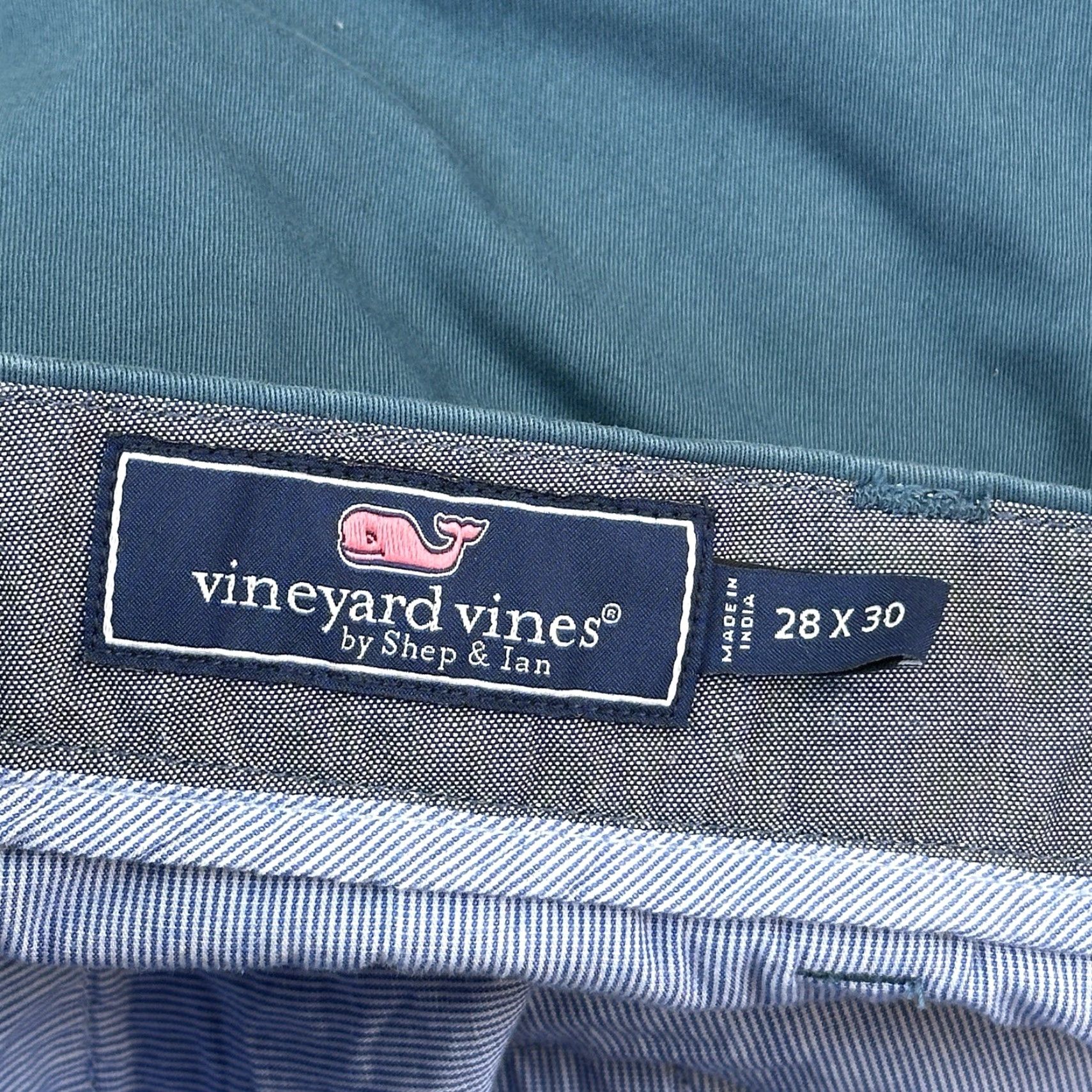 Vineyard Vines Vineyard Vines Breaker Pants Mens 28x30 Teal Flat Front Chino Stretch Preppy Size US 28 / EU 44 - 7 Thumbnail