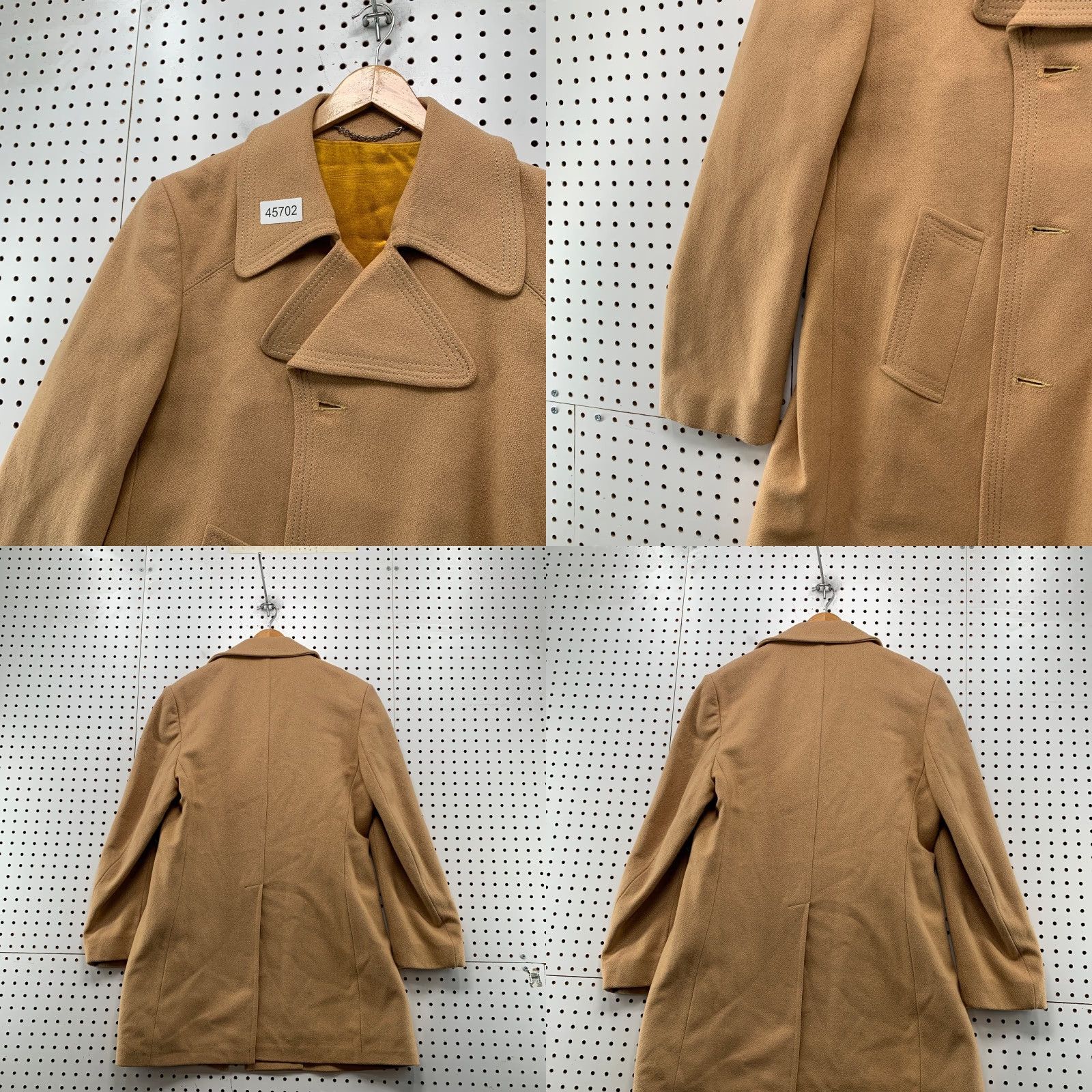 Marlboro VINTAGE Silver Cloud Coat Mens 40 Tan Marlboro Man Wool Blend Overcoat Coat Size US XXS / EU 40 - 10 Thumbnail