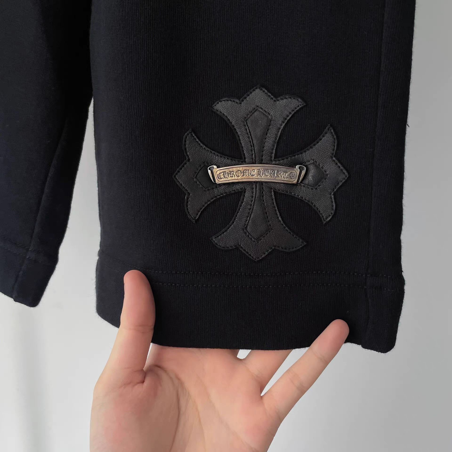 Chrome Hearts Chrome Hearts CH Limited Leather Patch Cross Scroll Shorts Size US 31 - 3 Thumbnail