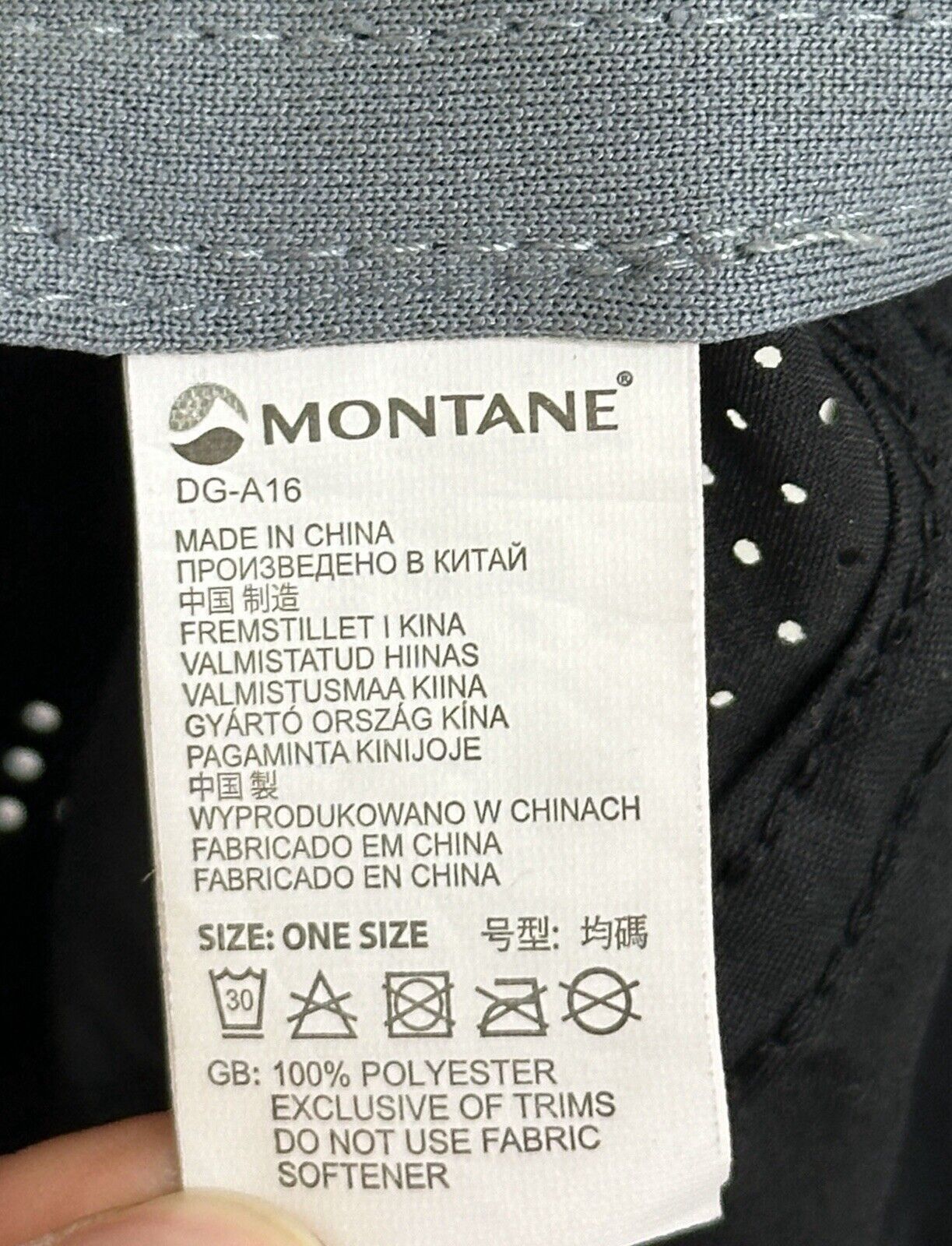 Montane Montane Trail Lite Running Cap Hat Black Mens One Size Size ONE SIZE - 8 Thumbnail