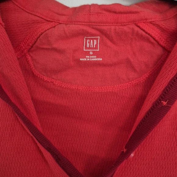 Gap 1/2 Button V-Neck Hooded Henley Fall School Spring Travel Size S / US 4 / IT 40 - 8 Thumbnail