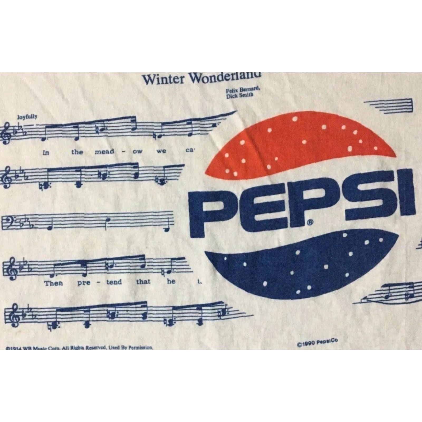 Vintage VINTAGE Pepsi Winter Wonderland Shirt XL White Men Graphic Tee 80s 90s Grunge Coca Cola Coke Drink Surf Skate Vaporwave USA Junk Food Thrashed Series Size US XL / EU 56 / 4 - 2 Thumbnail