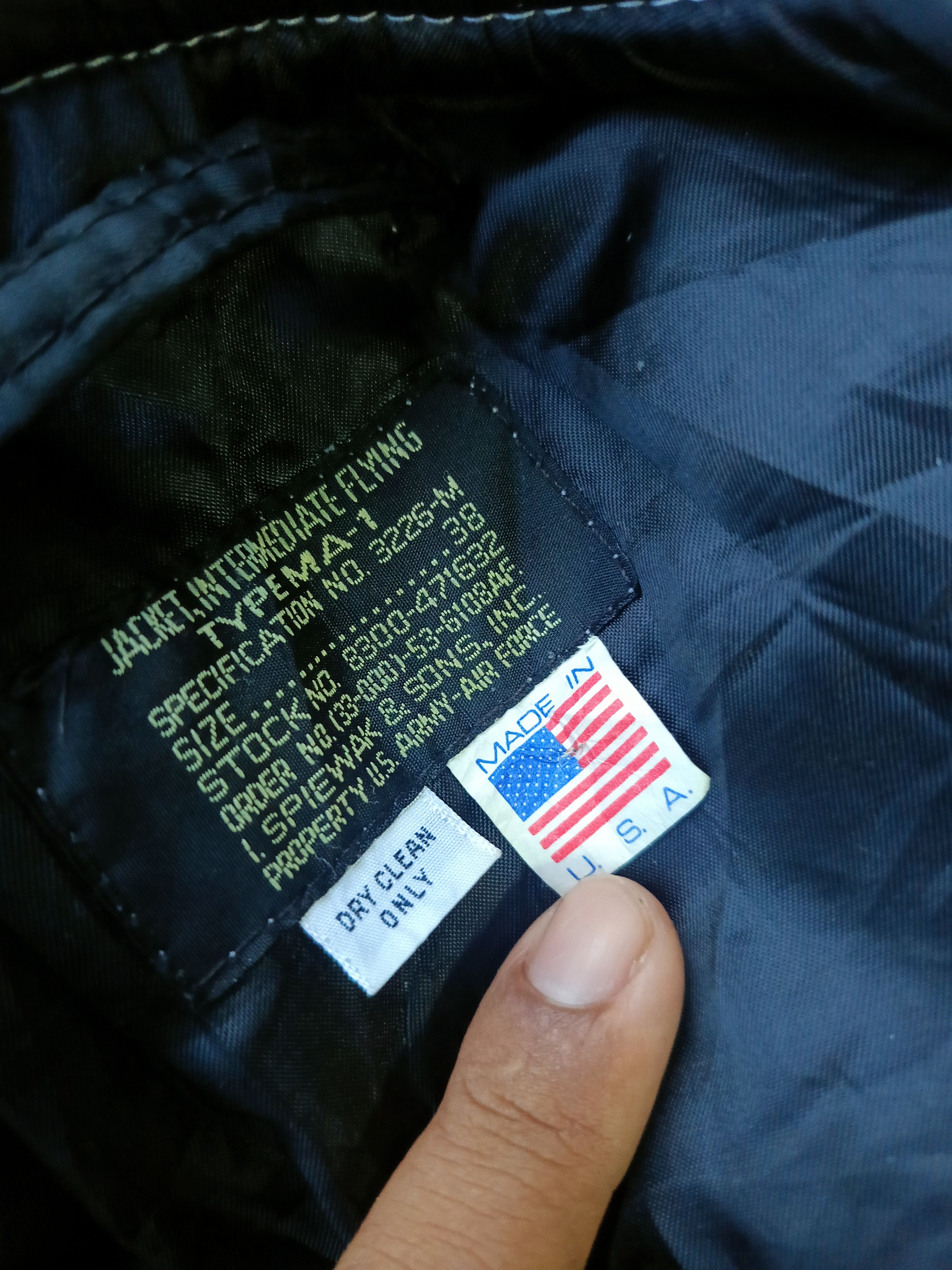 I. Spiewak And Sons VINTAGE I. SPIEWAK AND SONS US AIR FORCE MA-1 BOMBER JACKET Size US M / EU 48-50 / 2 - 11 Thumbnail