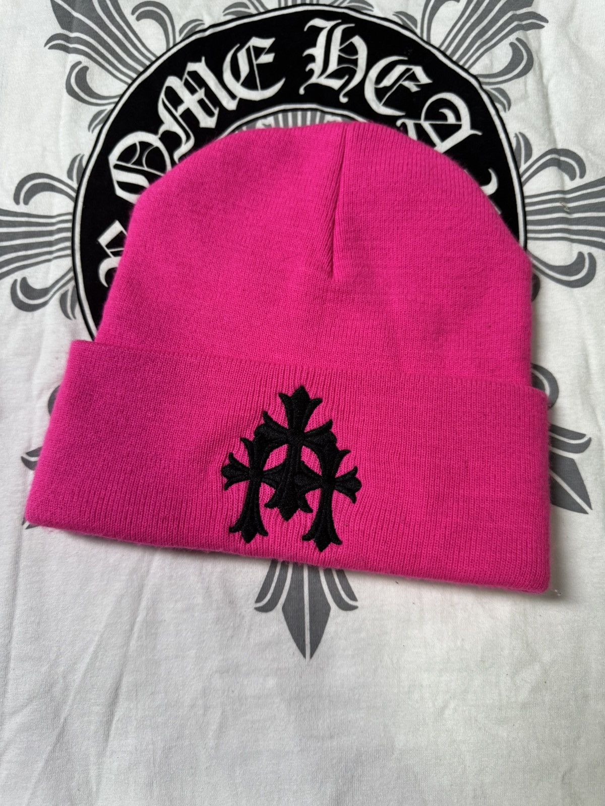 Chrome Hearts CHROME HEARTS - CEMETERY CROSS BEANIE | Grailed
