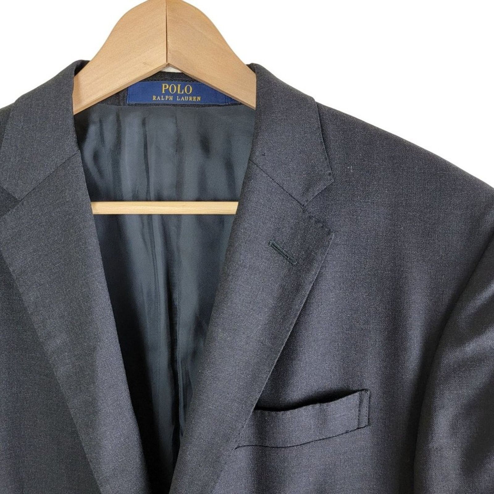 Polo Ralph Lauren Polo Ralph Lauren Mens Tweed Wool Blazer Sport Coat size 42S Size 42S - 4 Thumbnail