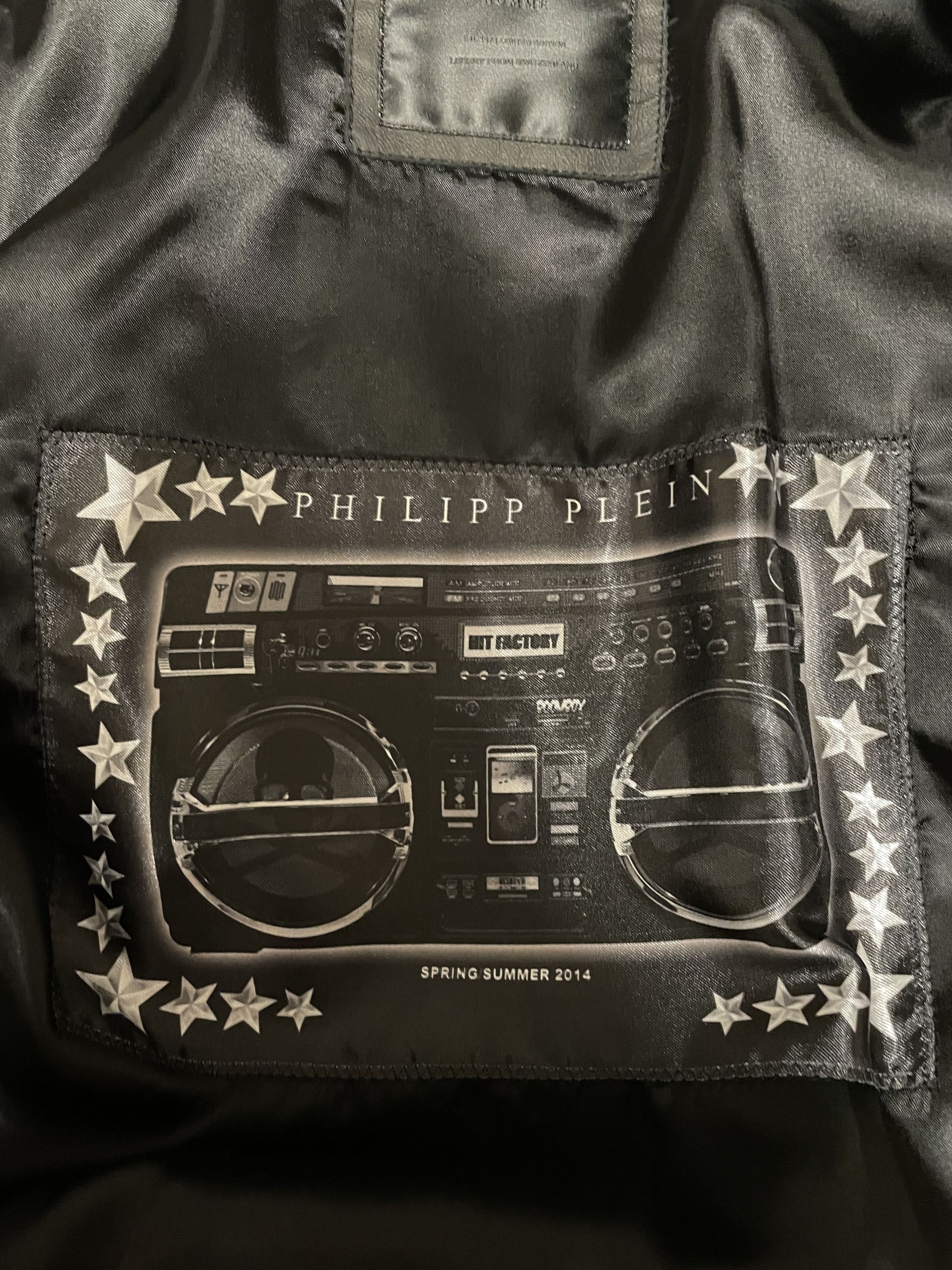 Philipp Plein Philipp Plein Black Leather Jacket M Limited Edition Size US M / EU 48-50 / 2 - 8 Thumbnail