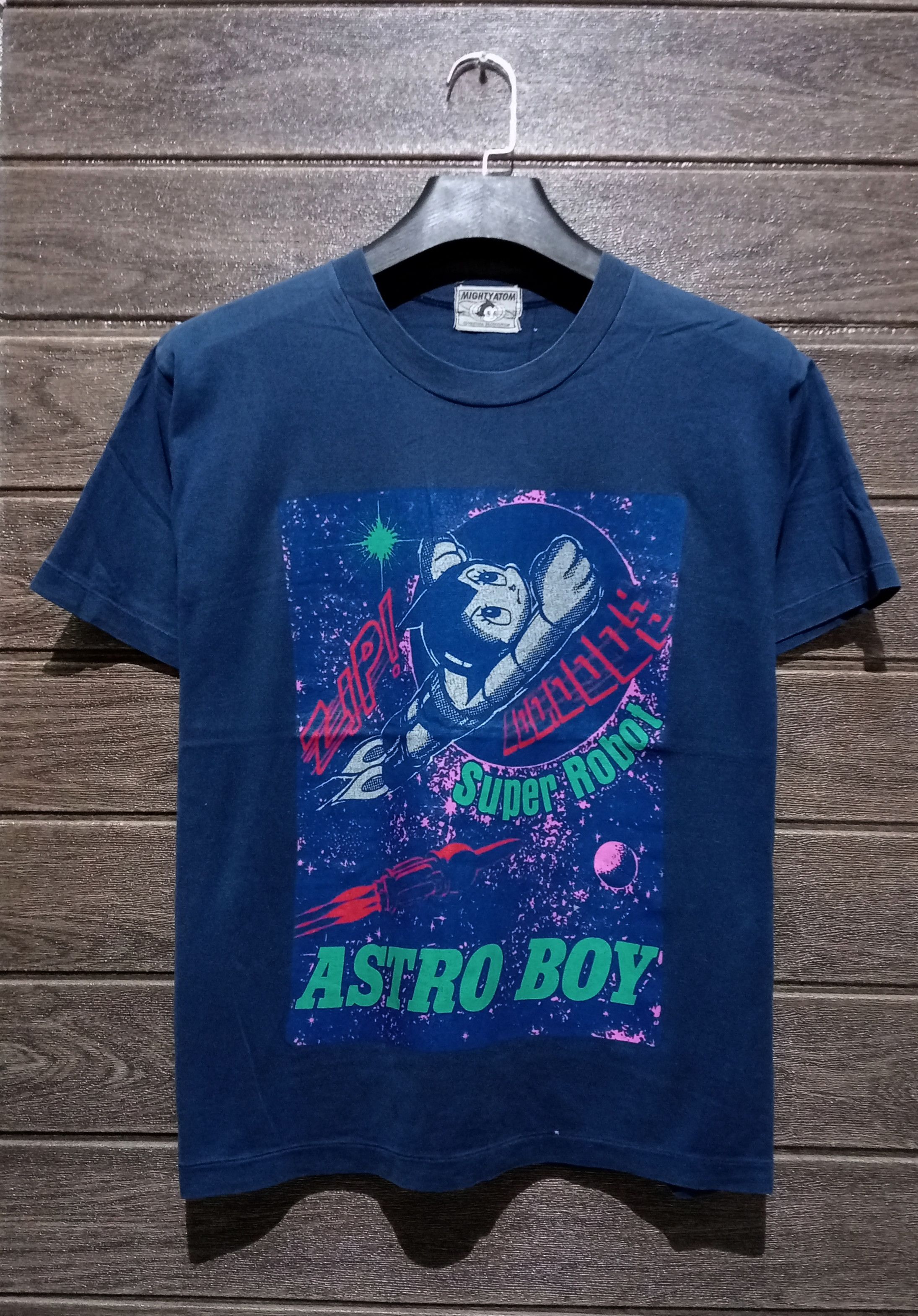 Anime × Japanese Brand × Vintage VTG Single Stitch Mighty Atom Astro Boy Super Robot Tee Size US M / EU 48-50 / 2 - 1 Thumbnail