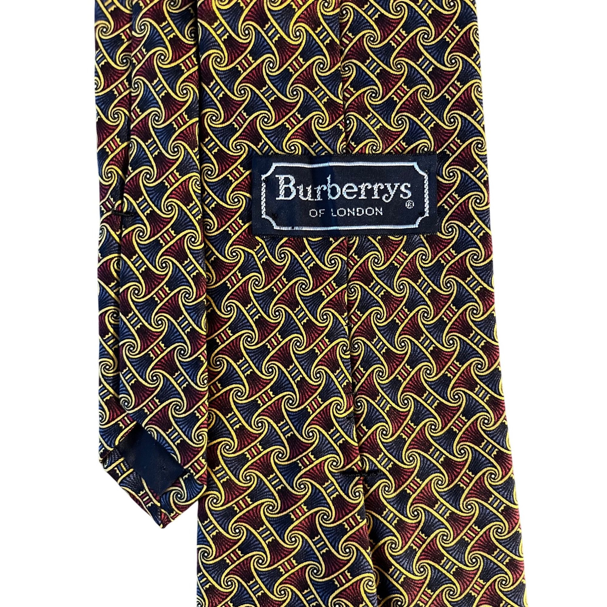Burberry VTG 80’s Burberry Burberrys Of London Tie Silk Necktie 59X4 Size ONE SIZE - 1 Thumbnail