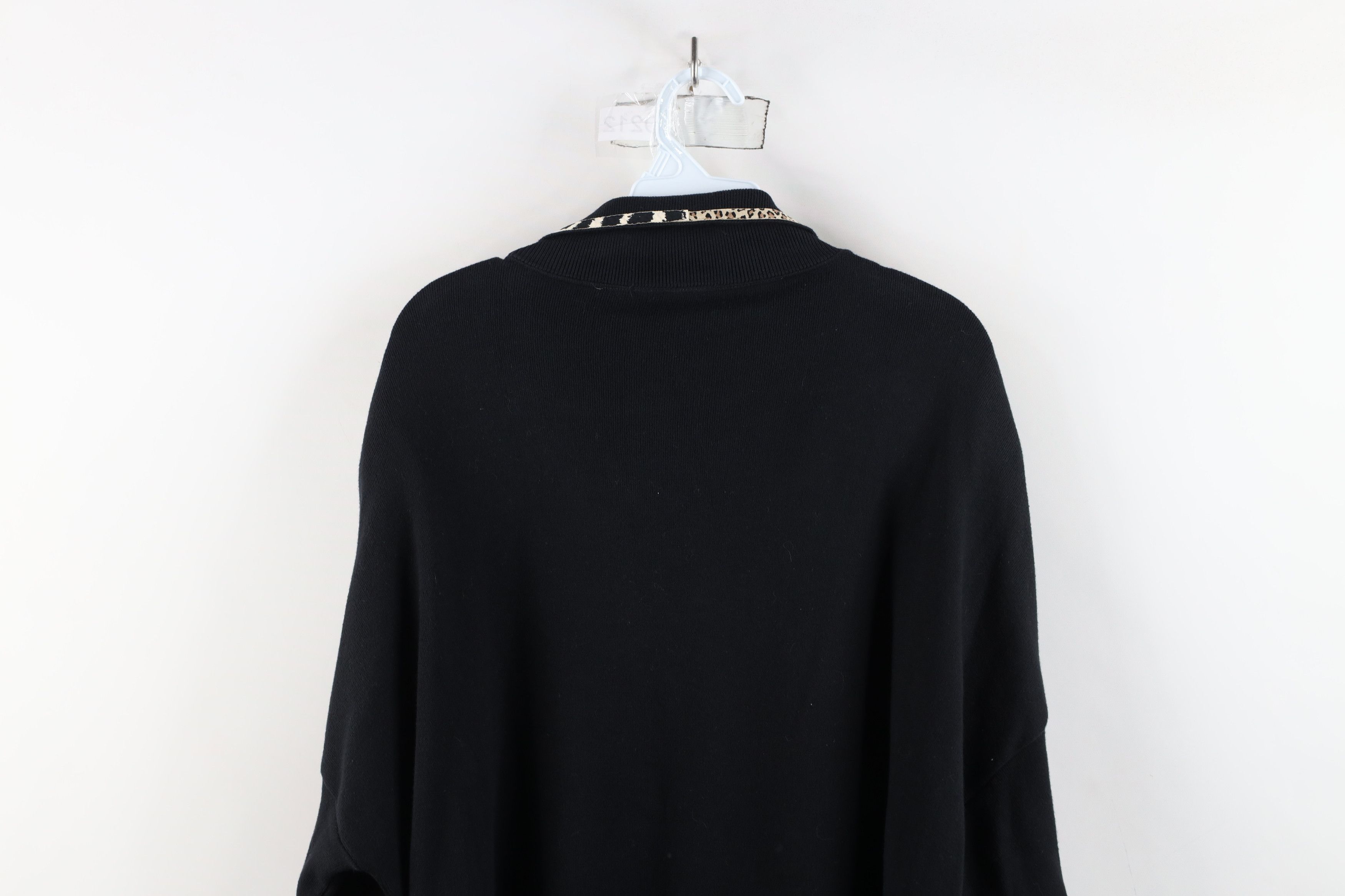 Vintage Deadstock Vtg 90s Streetwear Animal Collared Sweater USA Size 3XL / US 20-22 - 14 Thumbnail
