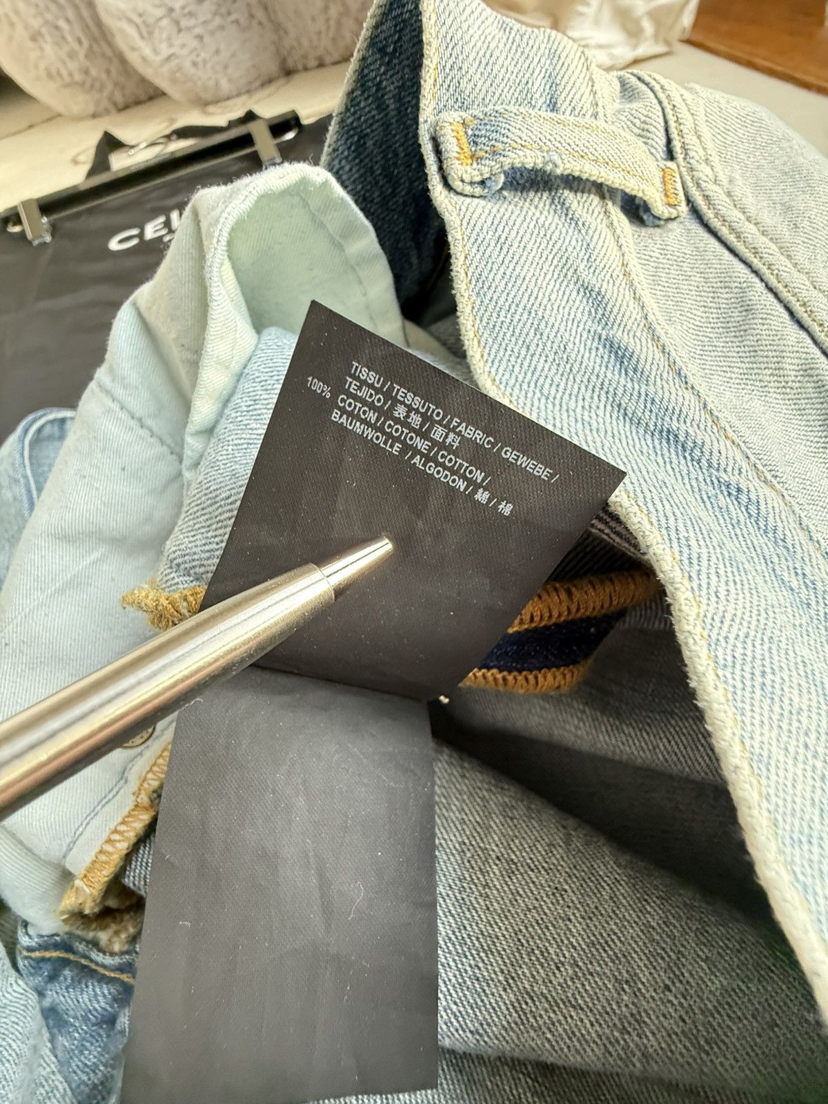Saint Laurent Paris SS16 Saint Laurent knee rip trash jeans Hedi 29 D02 skinny Size US 29 - 25 Thumbnail