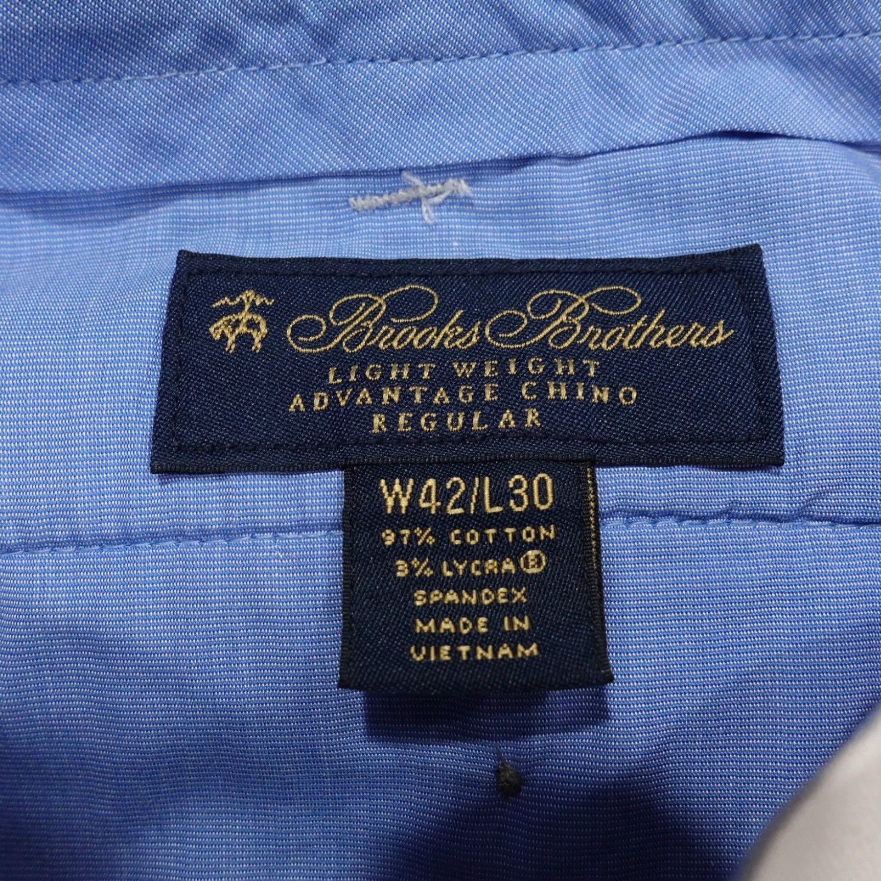 Brooks Brothers Brooks Brothers Pants Mens Chino Regular 42x30 Beige Lightweight Stretch Flat Front Business Casual Size US 42 / EU 58 - 6 Thumbnail