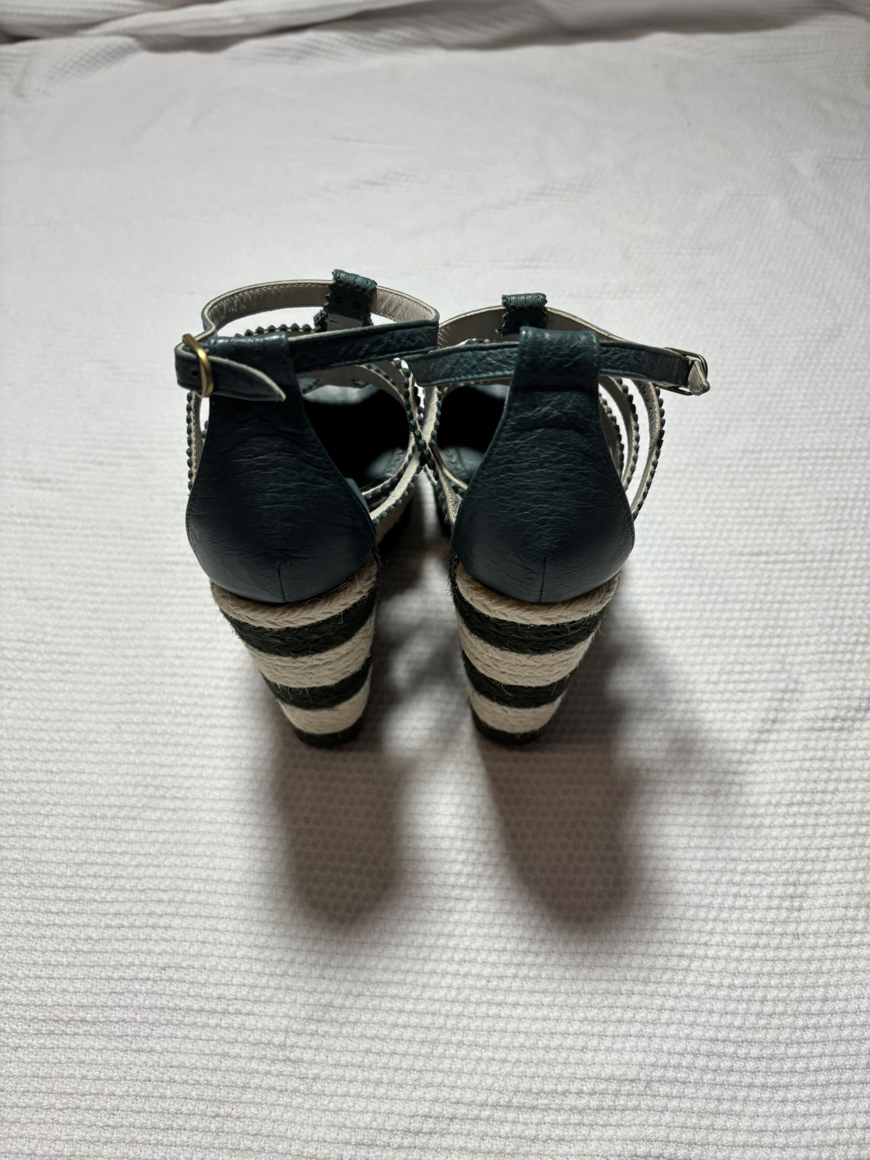 Balenciaga Balenciaga Green Wedge Heels Size US 7 / IT 37 - 7 Thumbnail