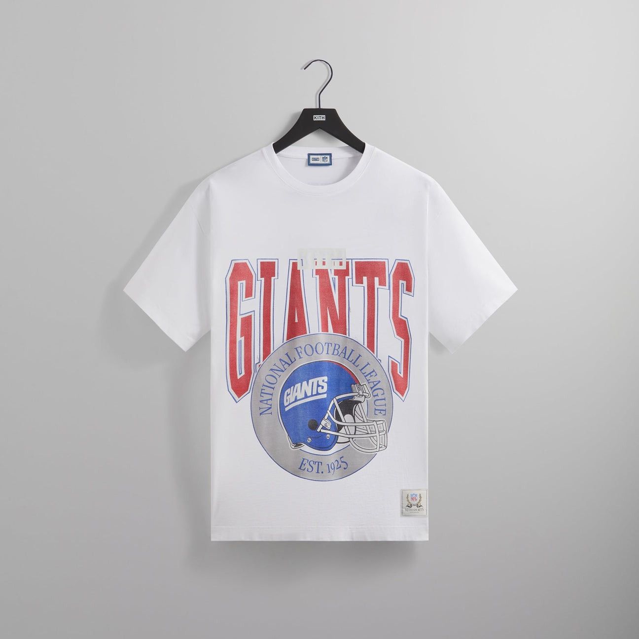 image of Kith x Nfl Giants 1925 Vintage Tee in White, Men's (Size 2XL)