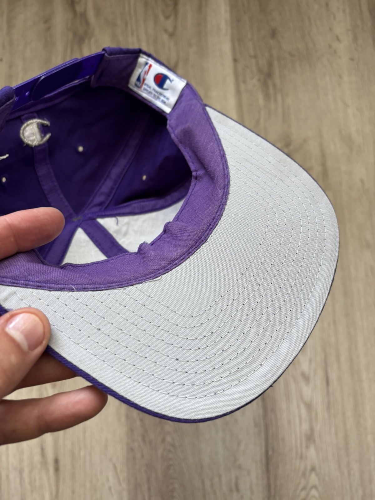 Champion vintage 1990s Toronto Raptors NBA Sports Vtg purlpe Size ONE SIZE - 11 Thumbnail