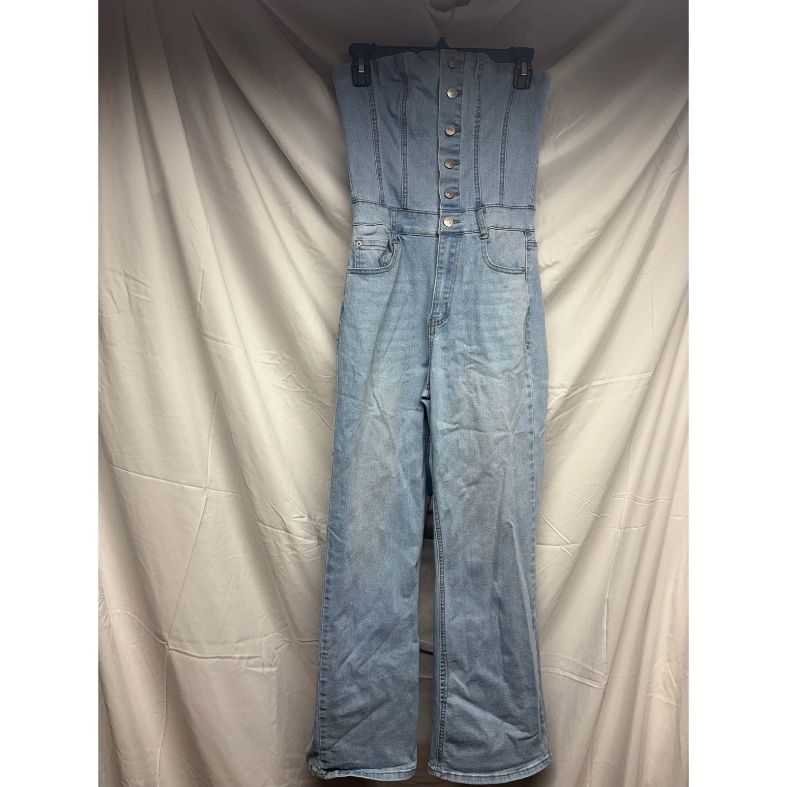 Forever 21 Forever 21 denim pants jumpsuit Size 32" / US 10 / IT 46 - 1 Thumbnail