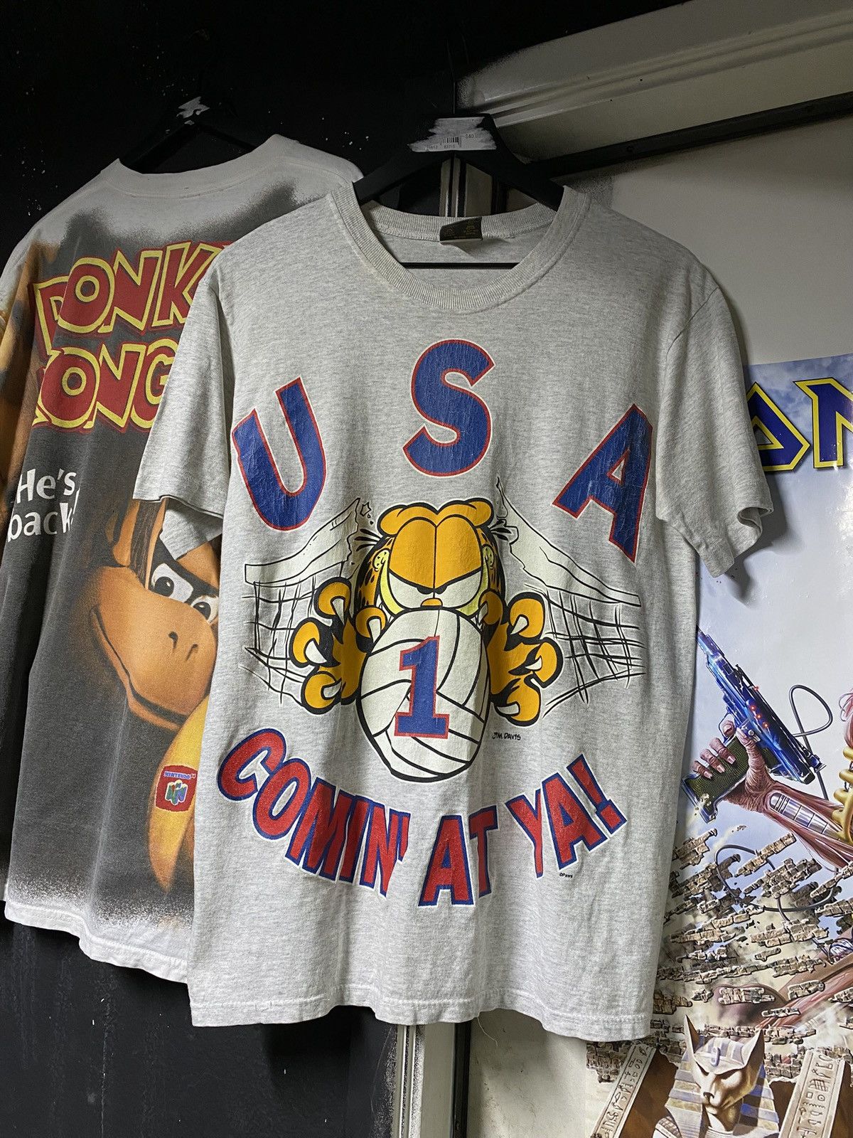 Vintage × Warner Bros Vintage 90’s Garfield Cartoon Tee Shirt Medium Size US M / EU 48-50 / 2 - 1 Thumbnail
