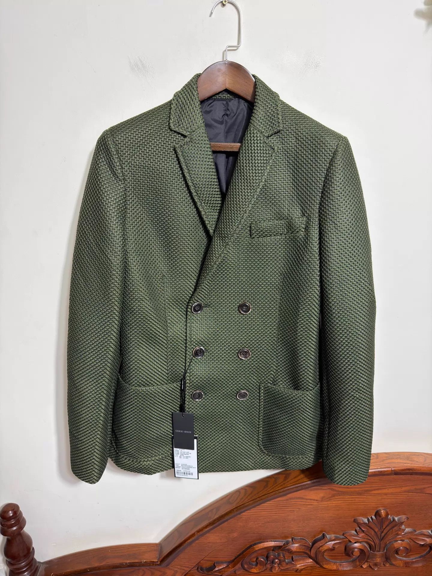 Giorgio Armani Giorgio Armani Slim Fit Suit 48/50 Dark Green Size 50R - 1 Thumbnail