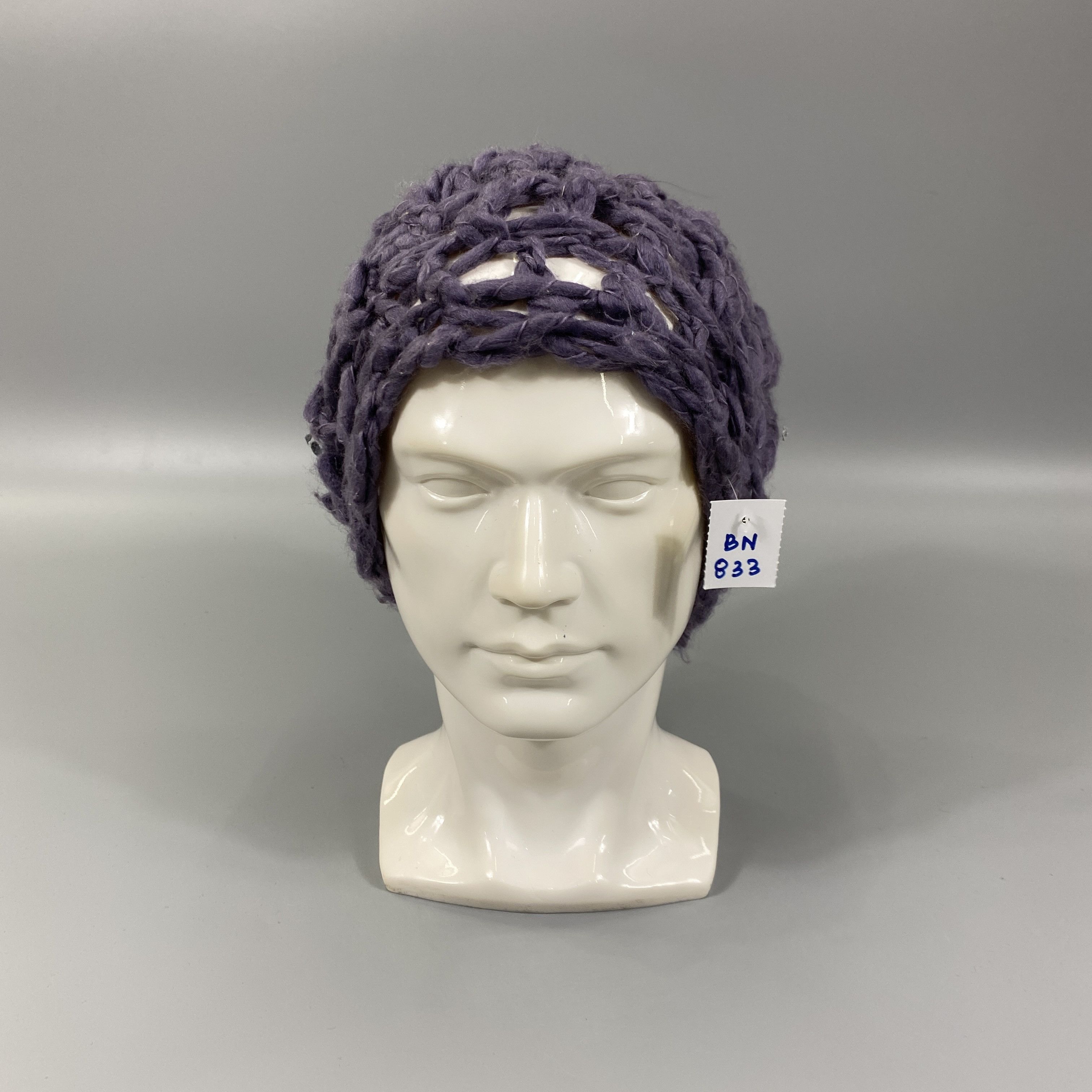 Japanese Brand Handmade Knitted Beanie Hat -BN833 Size ONE SIZE - 2 Thumbnail