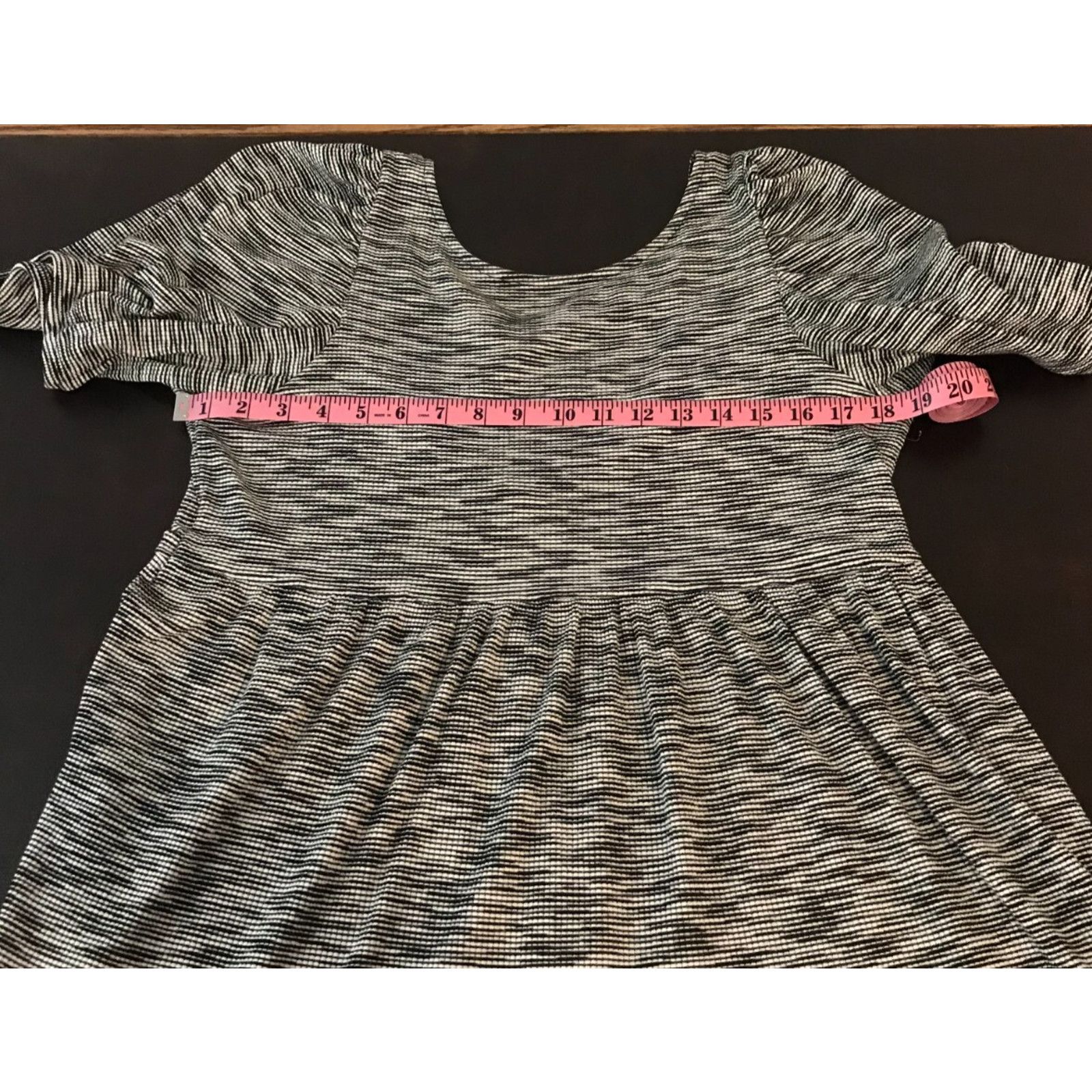 Anthropologie Anthropologie Daily Practice Flounced Space-Dye Mini Dress Size L / US 10 / IT 46 - 4 Thumbnail