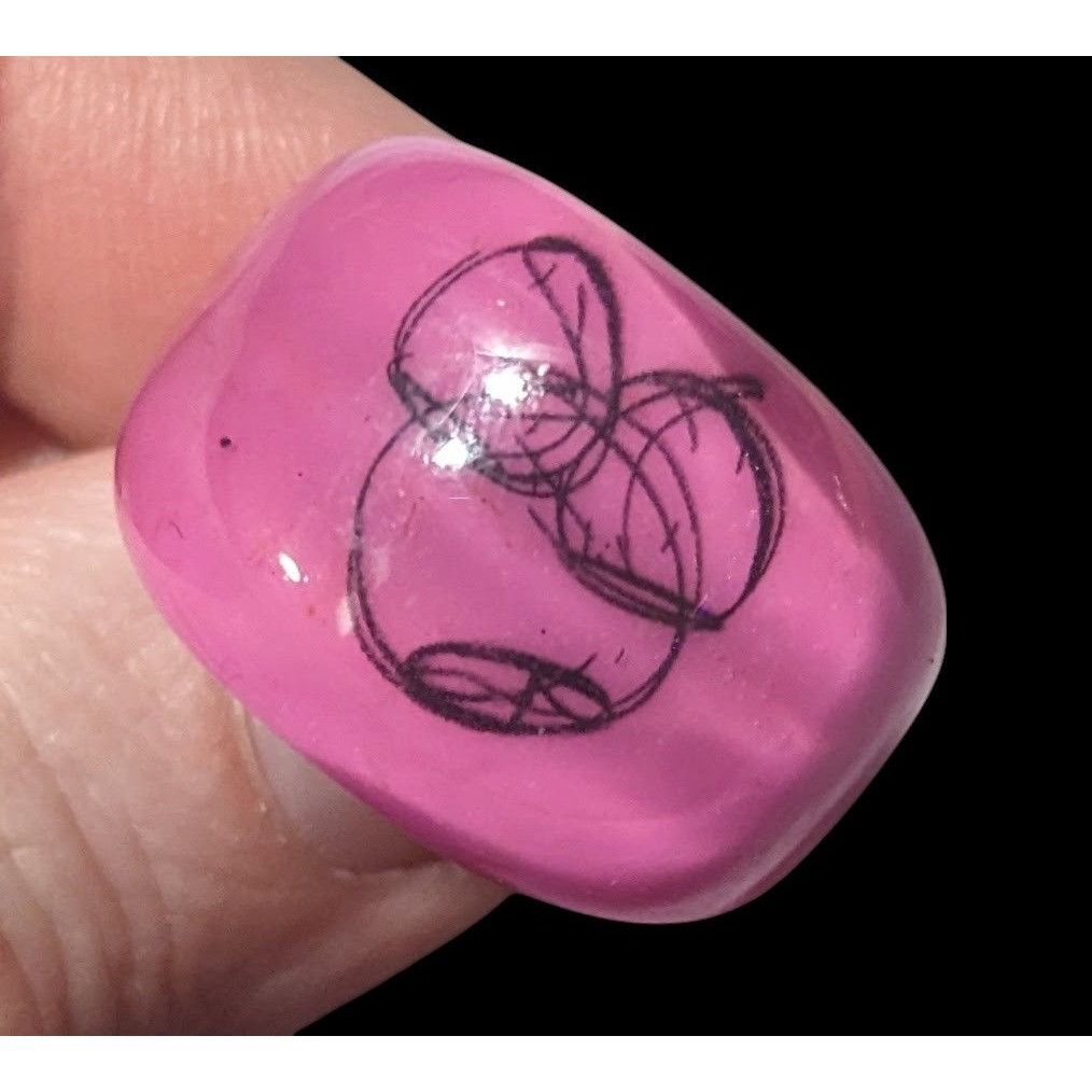 Other Chunky Pink And Black Bubblegum Abstract Ring Size 6 1/4 Size ONE SIZE - 8 Thumbnail
