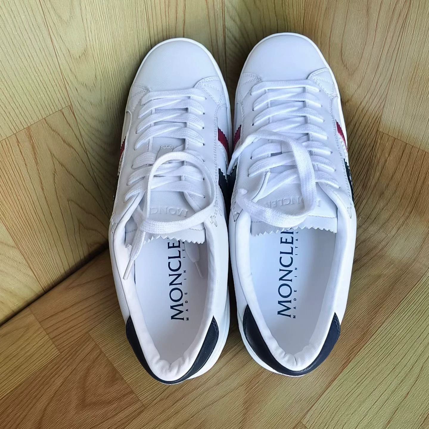 Moncler Moncler Striped Logo Sneakers Size US 7.5 / EU 40-41 - 2 Thumbnail