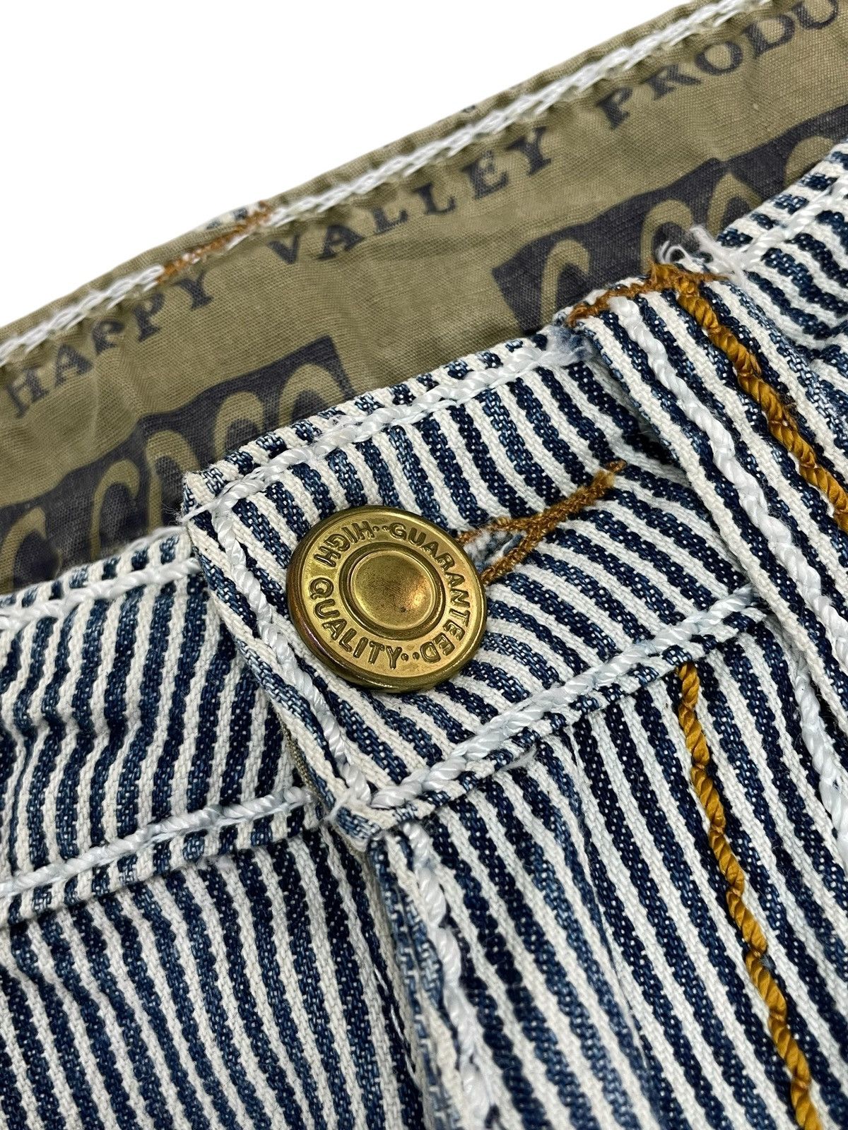 Japanese Brand Q.Coco Hickory Hard Stiching Old Money Flare Denim Size 26" / US 2 / IT 38 - 8 Thumbnail