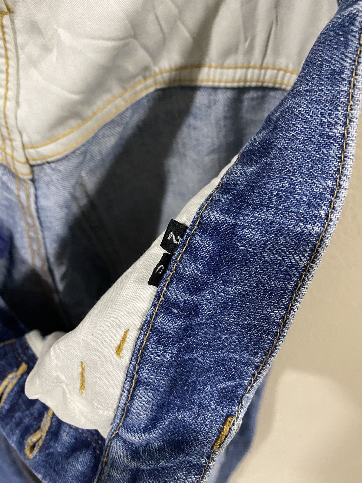 Attachment × Kazuyuki Kumagai Attachment Attachment Thrashed J Cut Flared Jeans Size US 30 / EU 46 - 11 Thumbnail