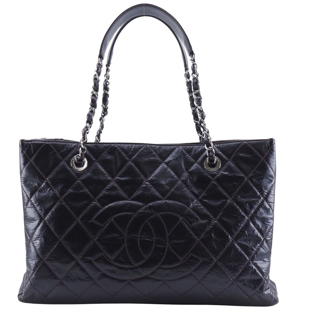 Chanel Chanel Chanel Grand Shopping Tote Patent Leather Chain Tote Enamel Tote Bag A66865 DUTY FREE for USA Size ONE SIZE - 1 Thumbnail
