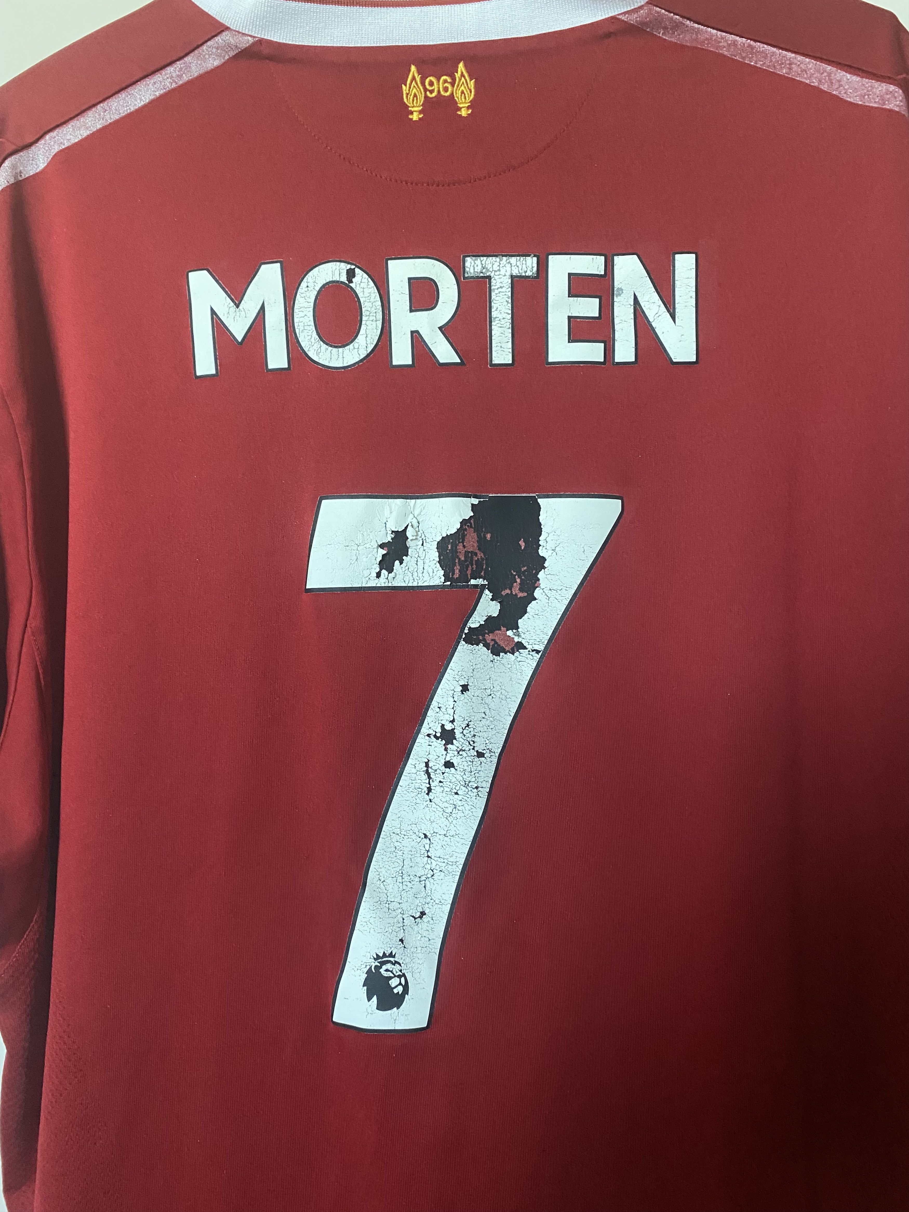 New Balance Shirt LIVERPOOL FC #7 MORTEN 2017 - 2018 XXL New Balance Size US XXL / EU 58 / 5 - 3 Thumbnail