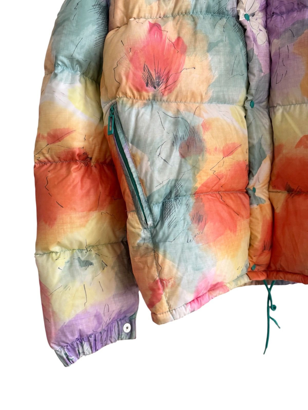 Moncler Vintage Moncler Flowers Puffer Jacket Size US S / EU 44-46 / 1 - 8 Thumbnail
