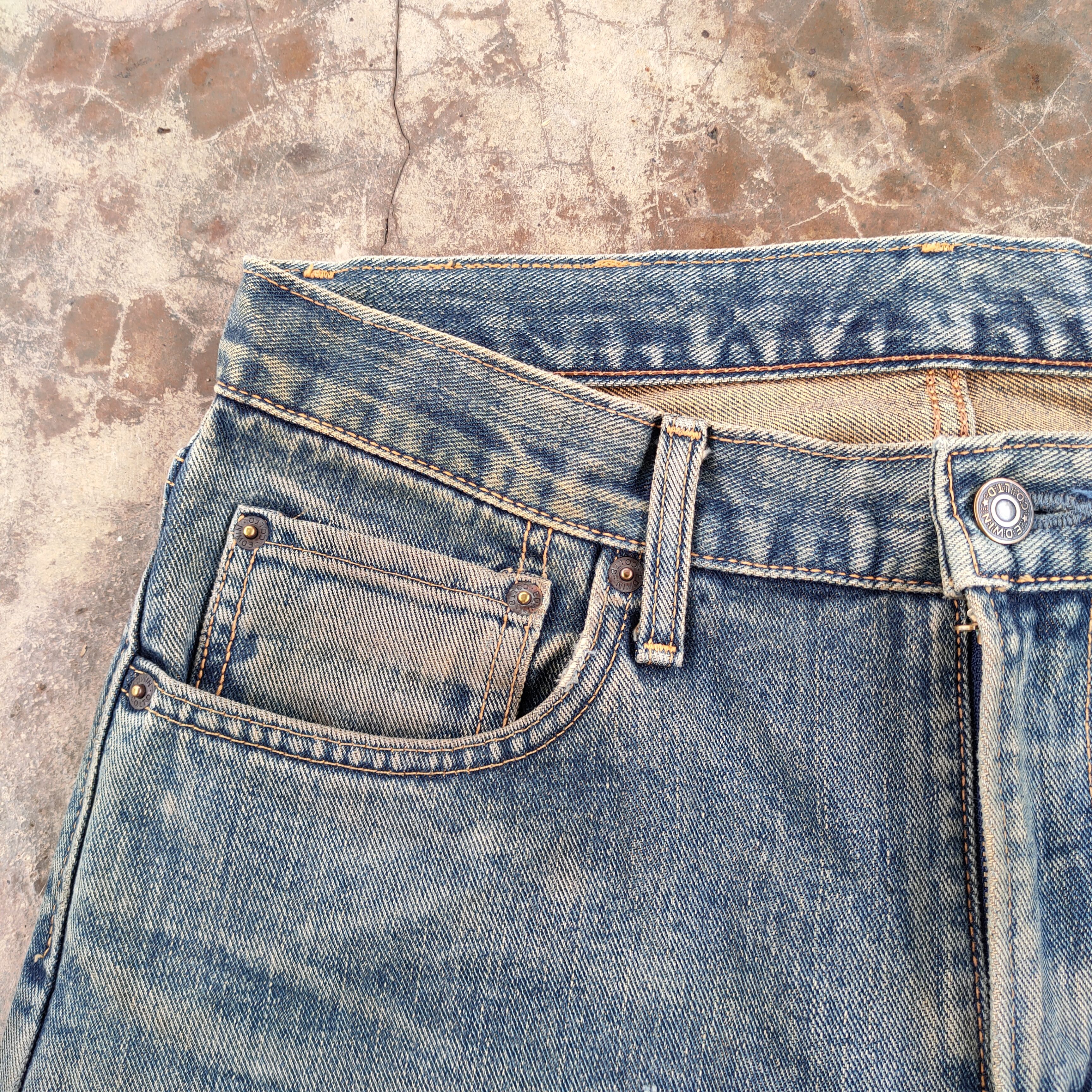 Edwin Vintage Edwin rusty faded distressed jeans denim pants Size US 32 / EU 48 - 7 Thumbnail