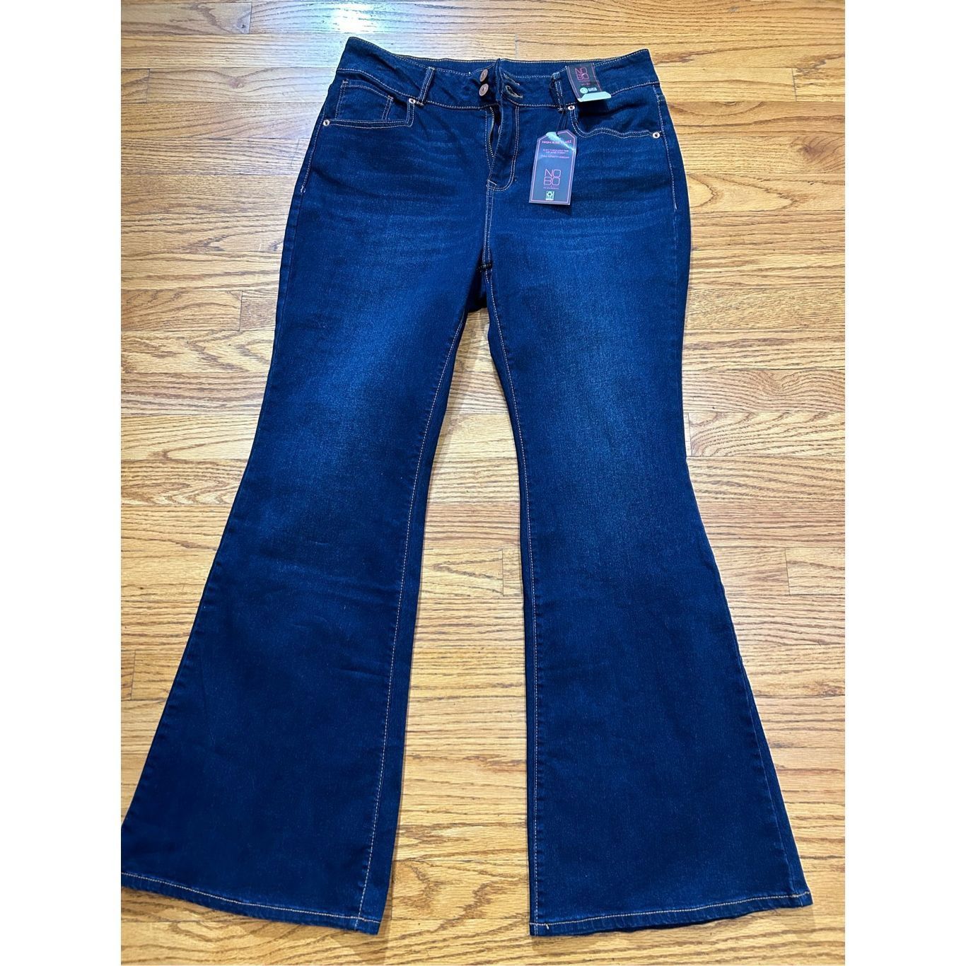 Other No Boundaries Juniors Double Button High Rise Flare Strech D Size 25" / US 0 / IT 36 - 4 Thumbnail