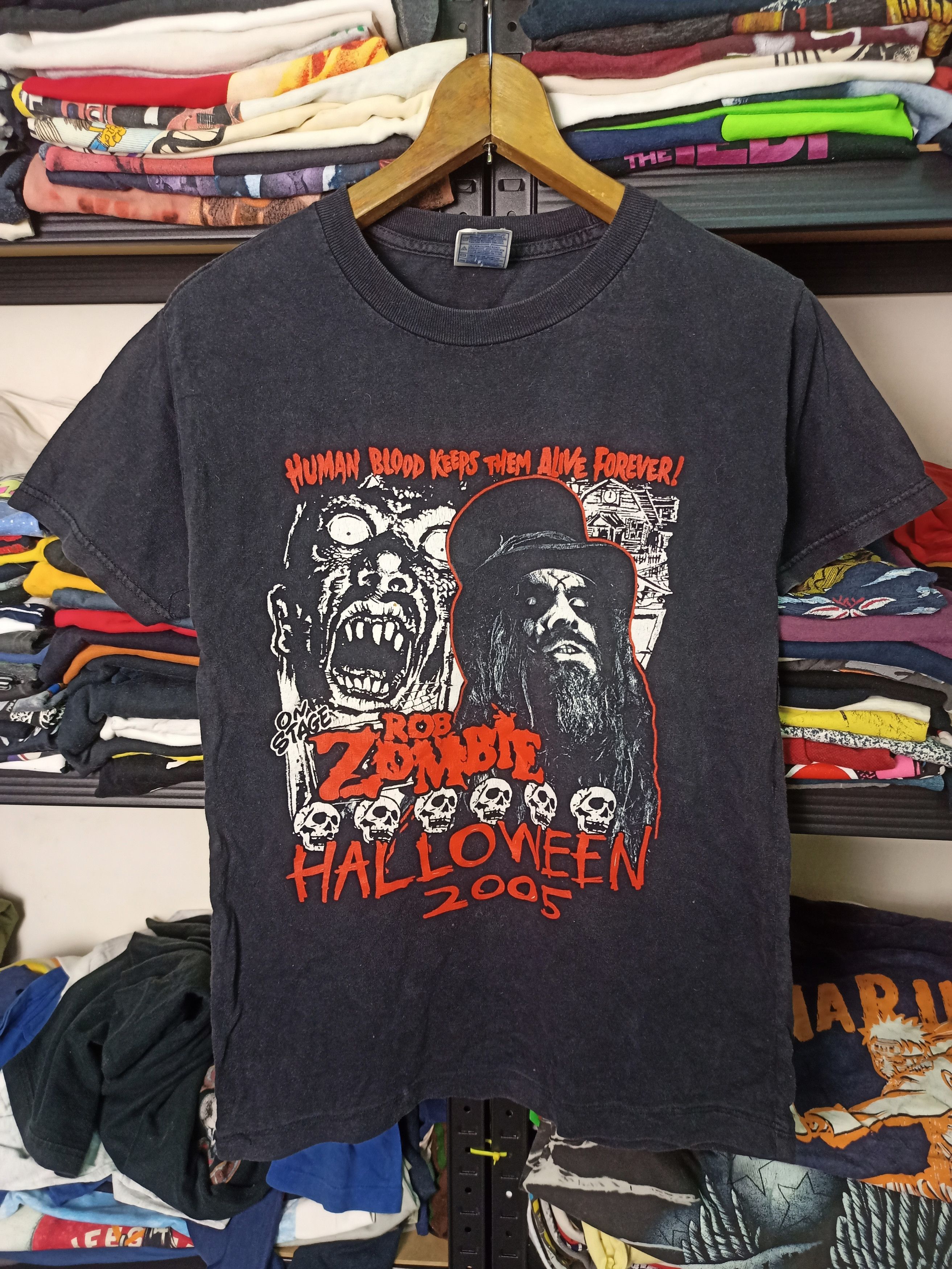 Band Tees × Vintage Vintage 00s Rob Zombie Halloween 2005 Size US S / EU 44-46 / 1 - 1 Thumbnail