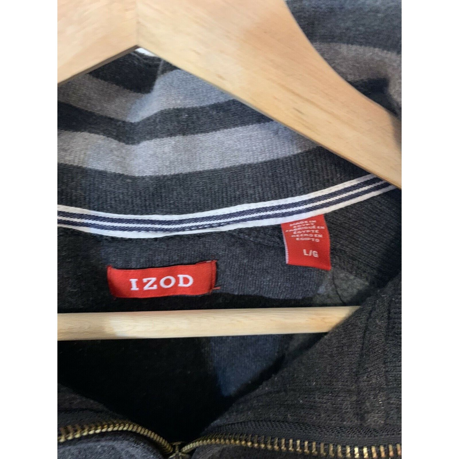 Izod Izod 1/4 Zip Gray Sweater Men’s Sz Large Pullover Size US L / EU 52-54 / 3 - 2 Thumbnail