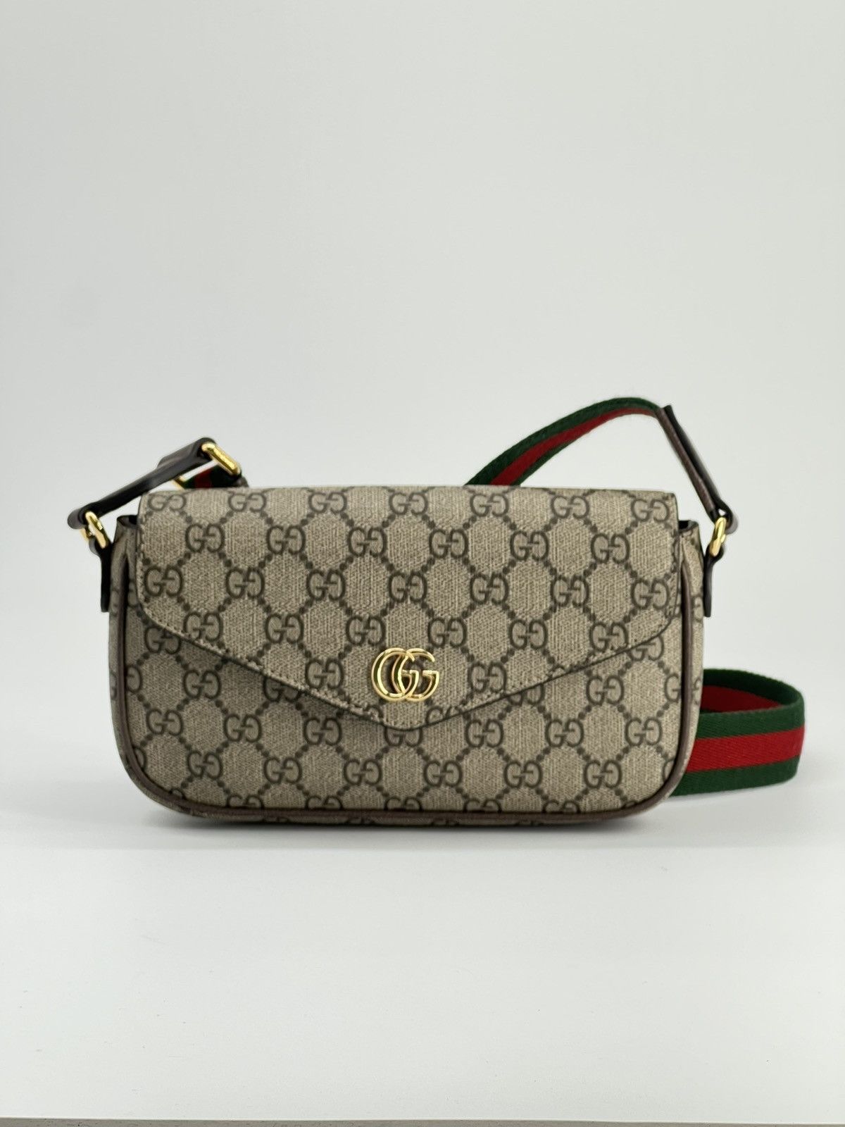 Gucci Gucci Ophidia Mini GG Supreme Canvas Shoulder Bag Size ONE SIZE - 2 Thumbnail