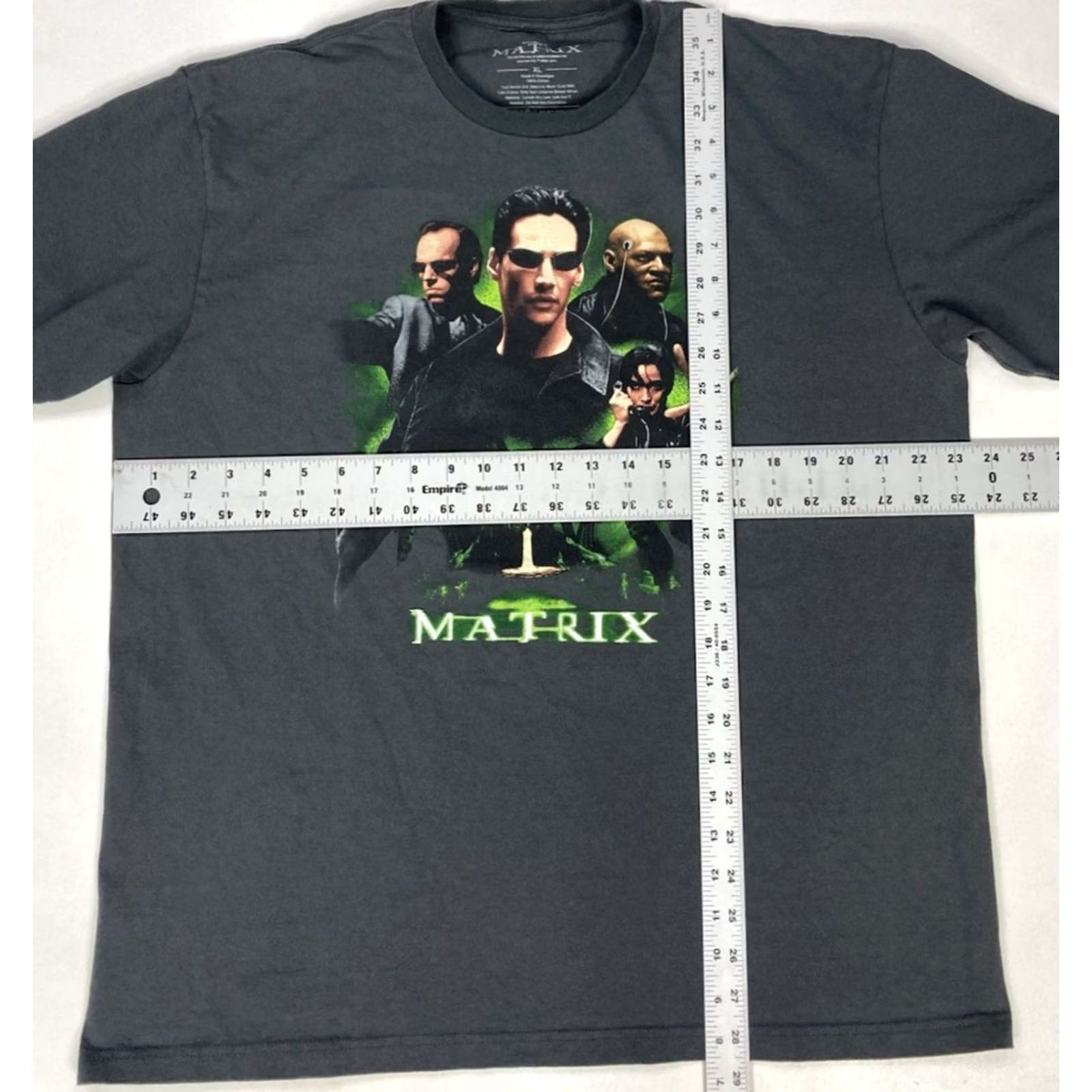 Vintage Matrix Graphic T-shirt Men XL Gray Short Sleeve Size US XL / EU 56 / 4 - 5 Thumbnail