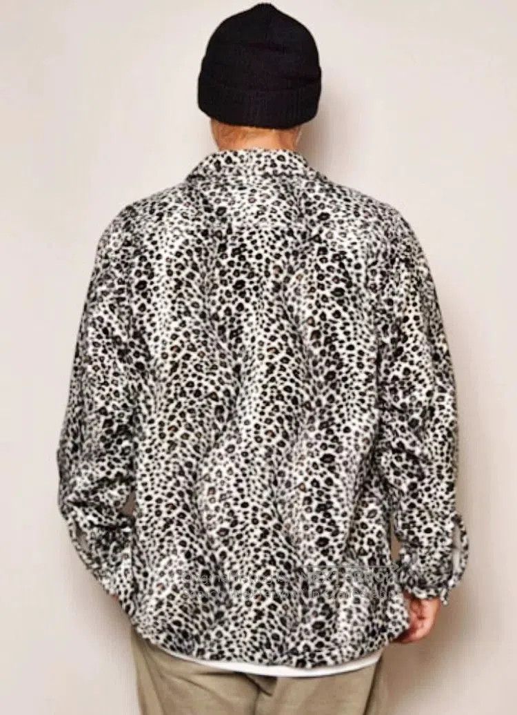 VINNY's Fake Fur White Leopard Shirt. Size US XL / EU 56 / 4 - 2 Thumbnail