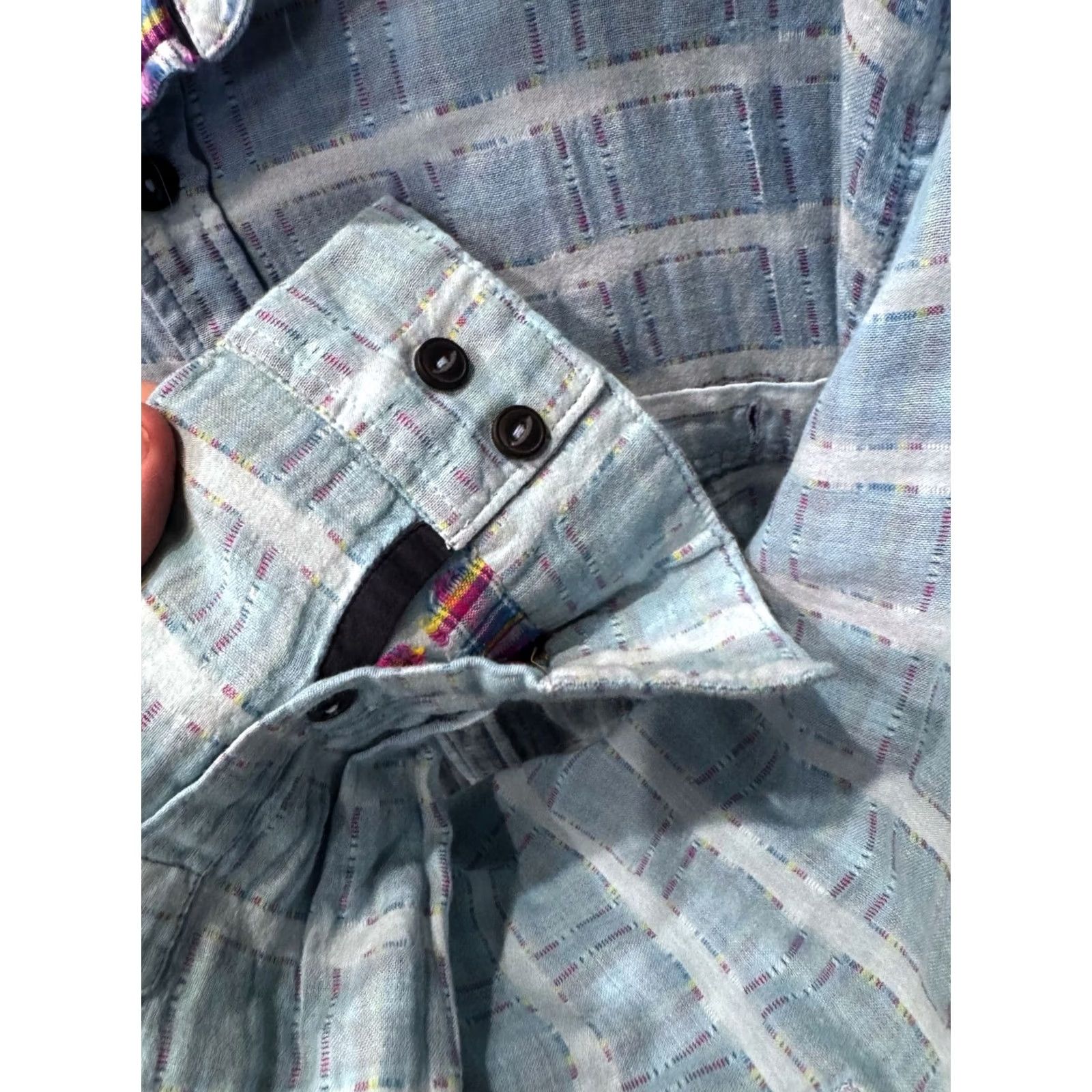 Carbon2Cobalt XLT Carbon 2 Cobalt Long Sleeve Shirt Plaid Multicolor Mens Shirt 18 x 36/37 Size US XL / EU 56 / 4 - 8 Thumbnail